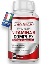 Vitamina B Complex 400 Mini Compresse ALTO DOSAGGIO Integratore Vitamine B1 B2 B3 B5 B6 Biotina B12 e Acido Folico Integratori Stanchezza Sistema Immunitario Memoria Capelli Occhi Pelle