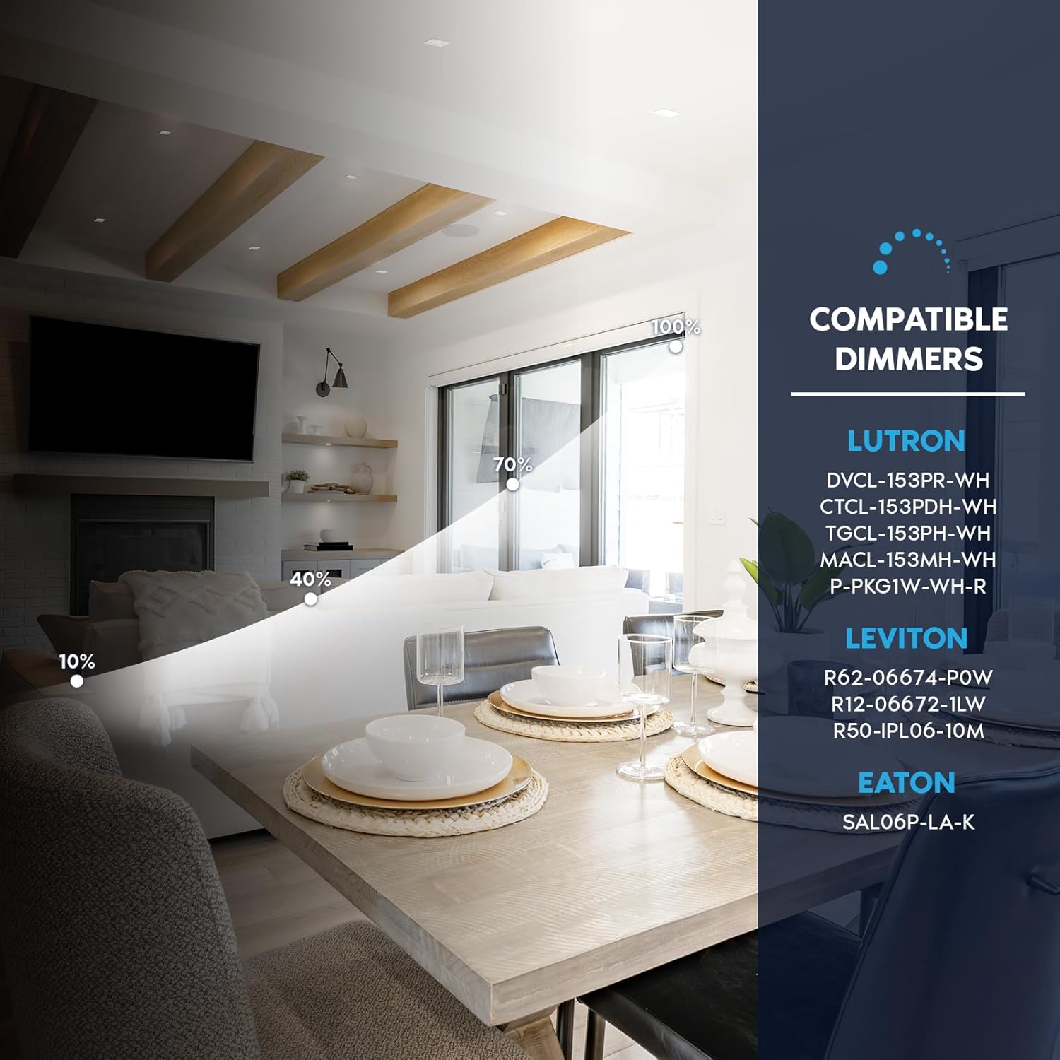 LUXRITE 4 Inch LED Recessed Light, ECO Backlit Mini Panel Spotlight, 5CCT 2700K-5000K, 1000 Lumens, High Output, 11 Watts, Dimmable, IC Rated, Wet Rated, ETL Listed, Energy Star, Square (4 Pack)