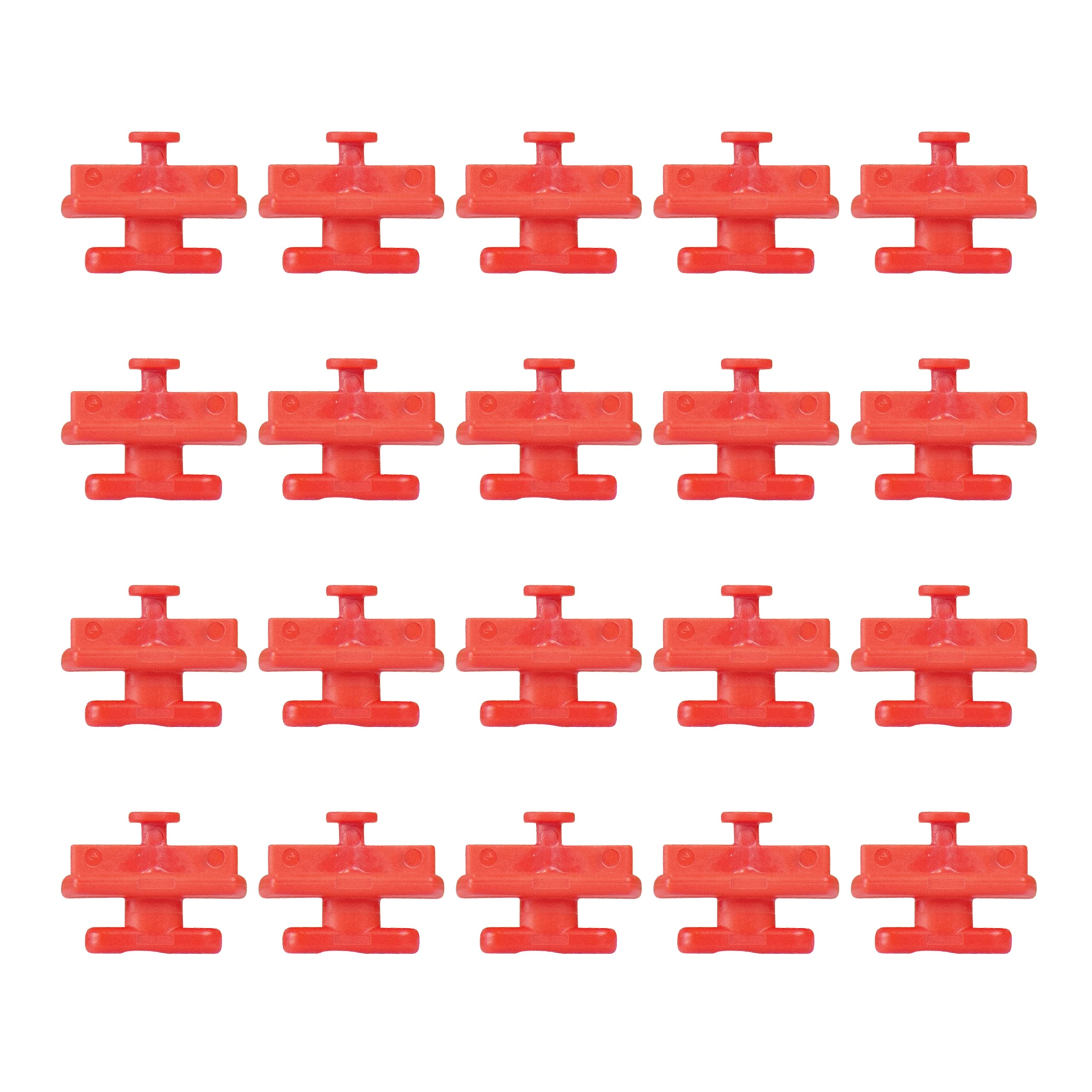 On-QAC1051-KH-20 Keyhole Post (20 Pack), Ratchet Clips Red