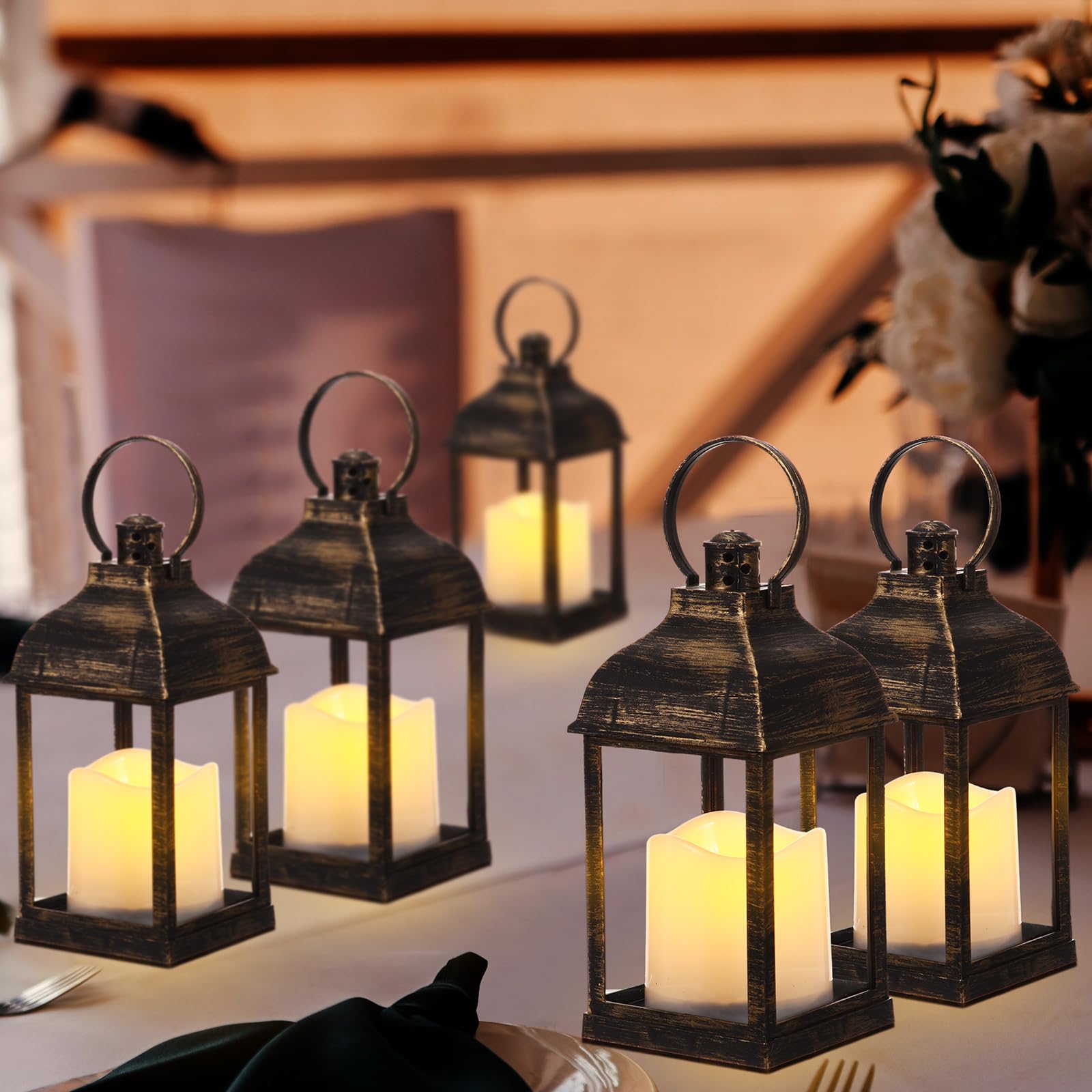 Amazon.com: Kittmip 8 Pcs 10 Inch Dark Bronze Decorative Candle