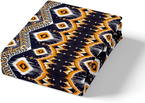 Miniatura 5 de Erosebridal Funda de edredón bohemia tamaño Queen, funda de edredón bohemia con rayas geométricas para niños y niñas, decoración del hogar, funda de