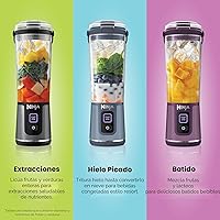 Vista 9 de Ninja BC151BK Blast Licuadora Portátil, Sin Cable, Recipiente de 18oz, Licuadora Personal para Batidos y Licúados, Libre de BPA, Tapa Hermética