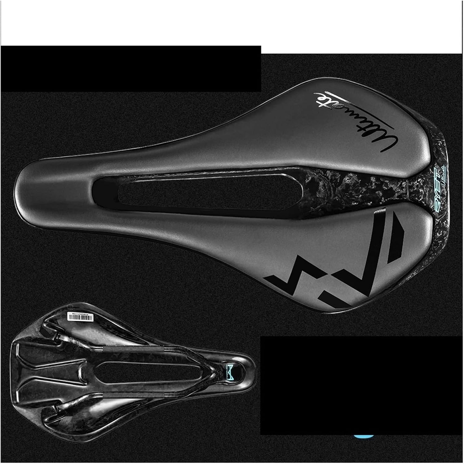 RYET 3D Printed Bike Saddle Ultralight Carbon EVA Saddle 135/143mm 105g Bike Saddle Gravel Road Bike Fit for Seat Parts