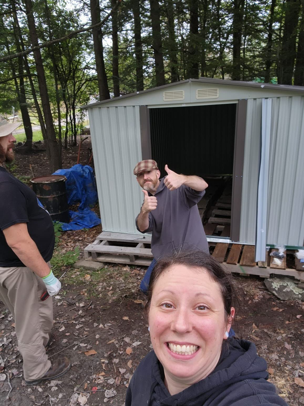 35/mo Finance Aoxun Outdoor Storage Shed 5x3 FT, Steel Utility Tool