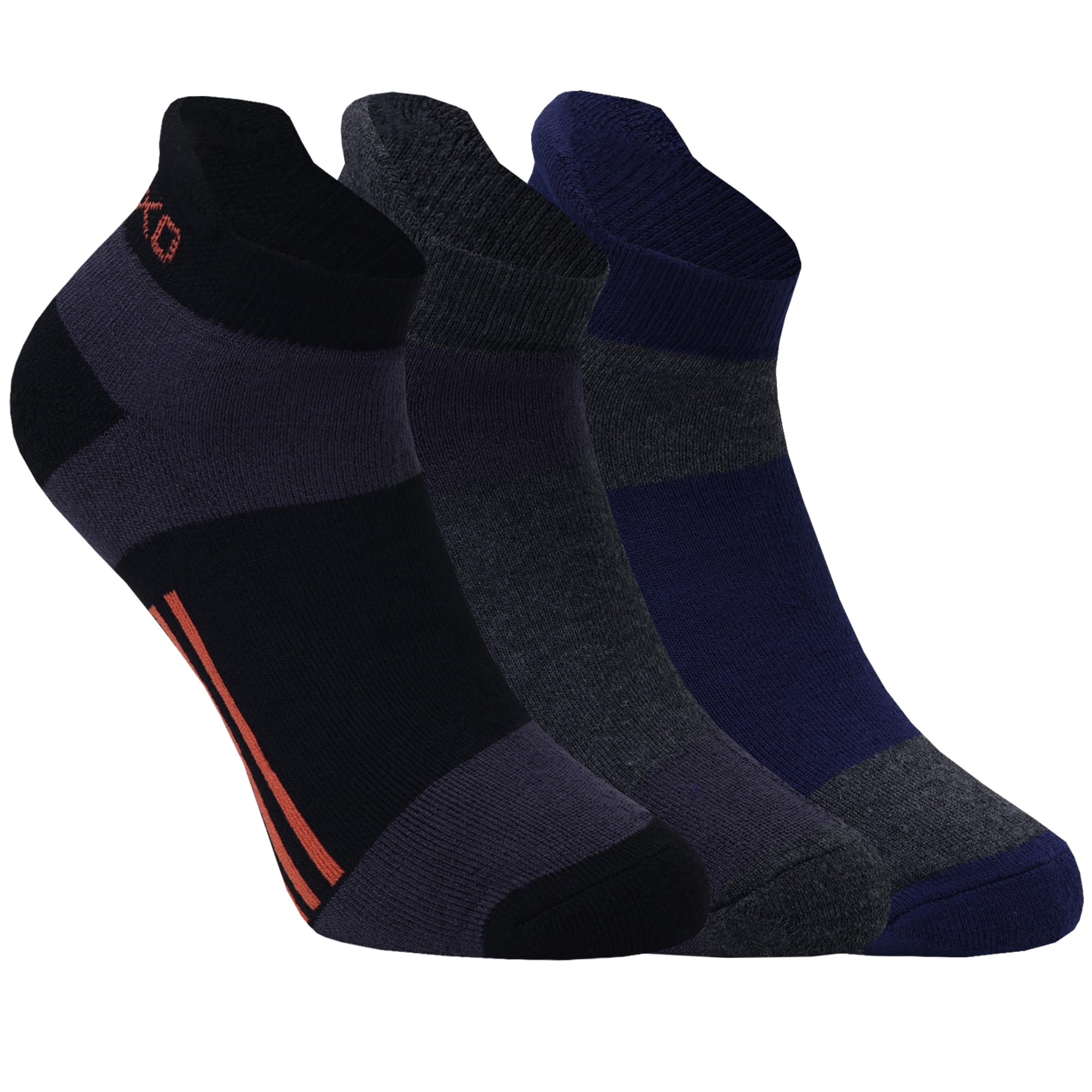 Socks for Men | Stylish plain Design Ankle Length Socks | Combed Cotton with Soft Breathable | Perfect for Every day | Free Size | Pack of 3 Pairs-image-38