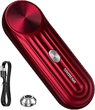 SIYOTEAM Handsfree Electric Can Opener, Automatic Rechargeable Can Opener with Replaceable Blades for Seniors with Arthritis, Kitchen Gadgets Gifts for Mother-Smooth Edge, One Touch to Open, Red