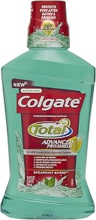 Colgate Total Advanced Pro-Shield Mouthwash, Spearmint Surge, 16.9 Fluid Ounce