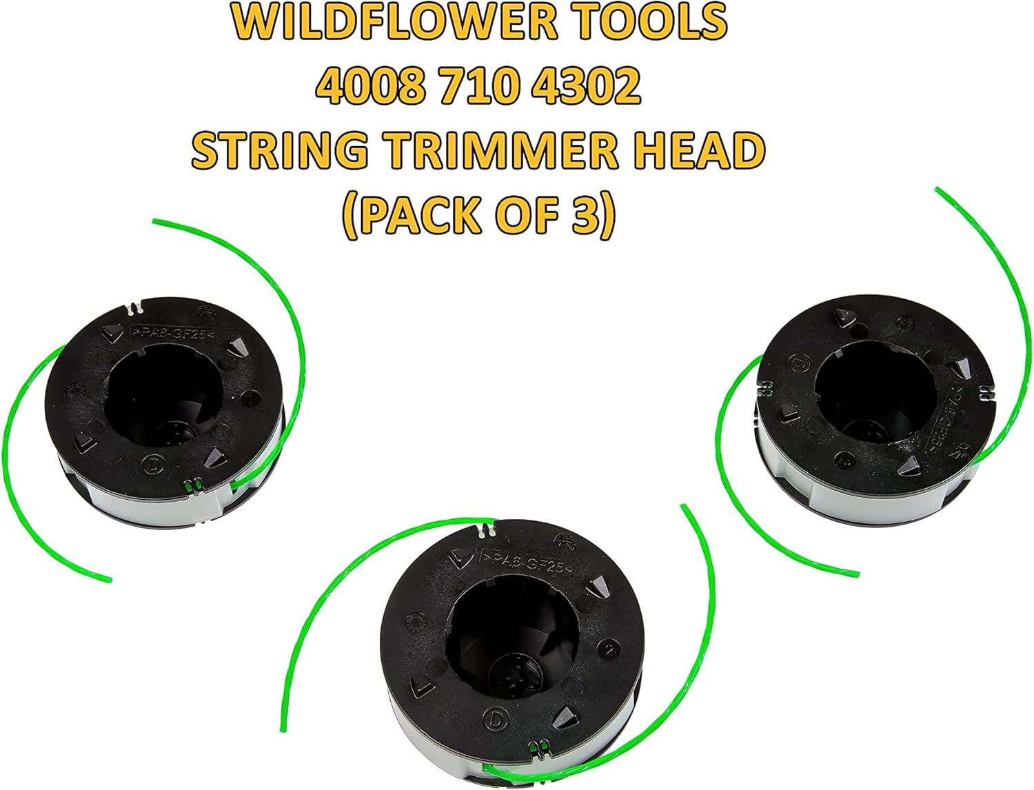 4008 710 4302 String Trimmer Heads Compatible with Stihl FSA 56, Pack of 3