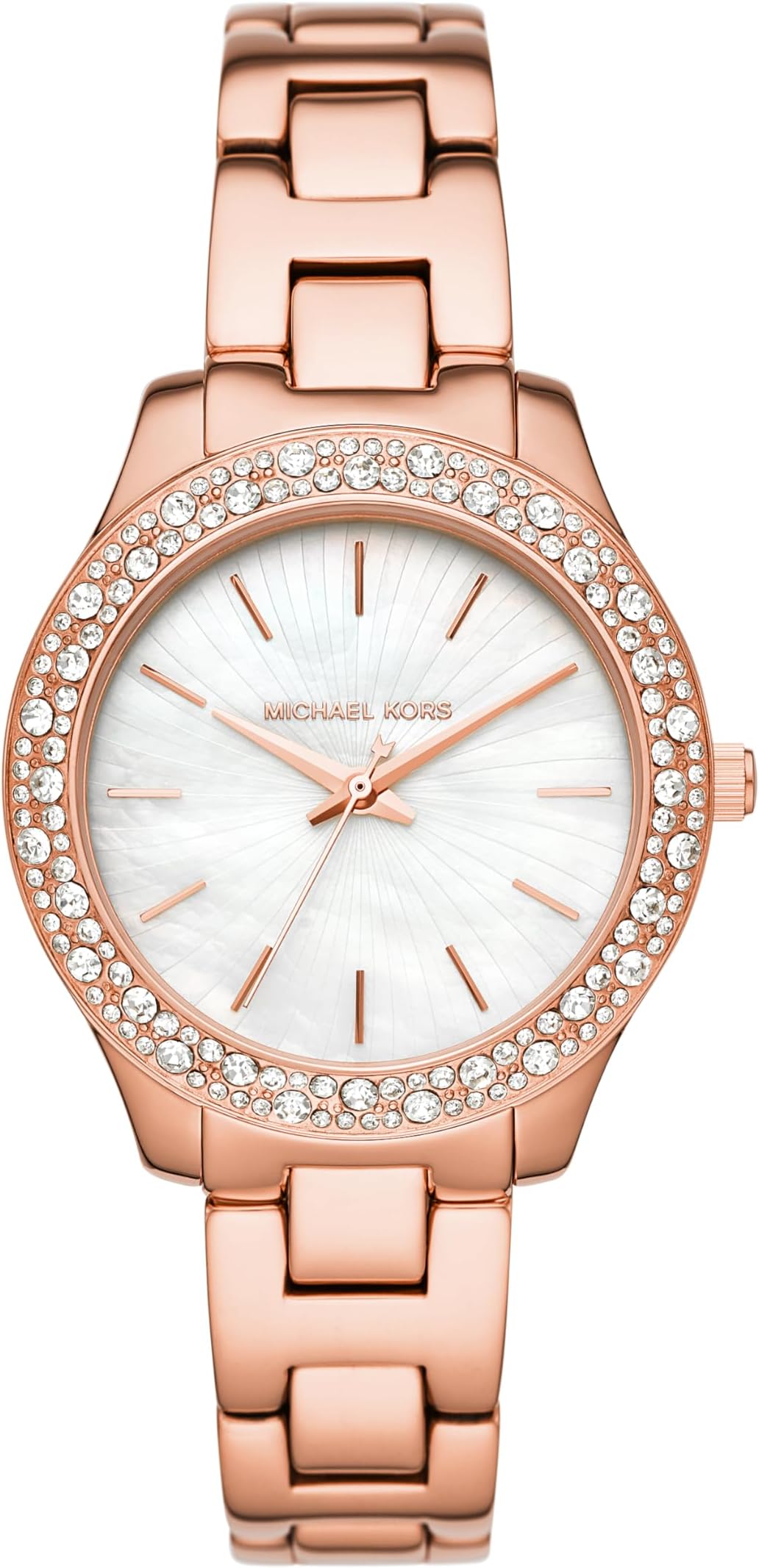 Michael Kors Liliane Women's Watch, Stainless Steel and Pavé Crystal Watch for Women