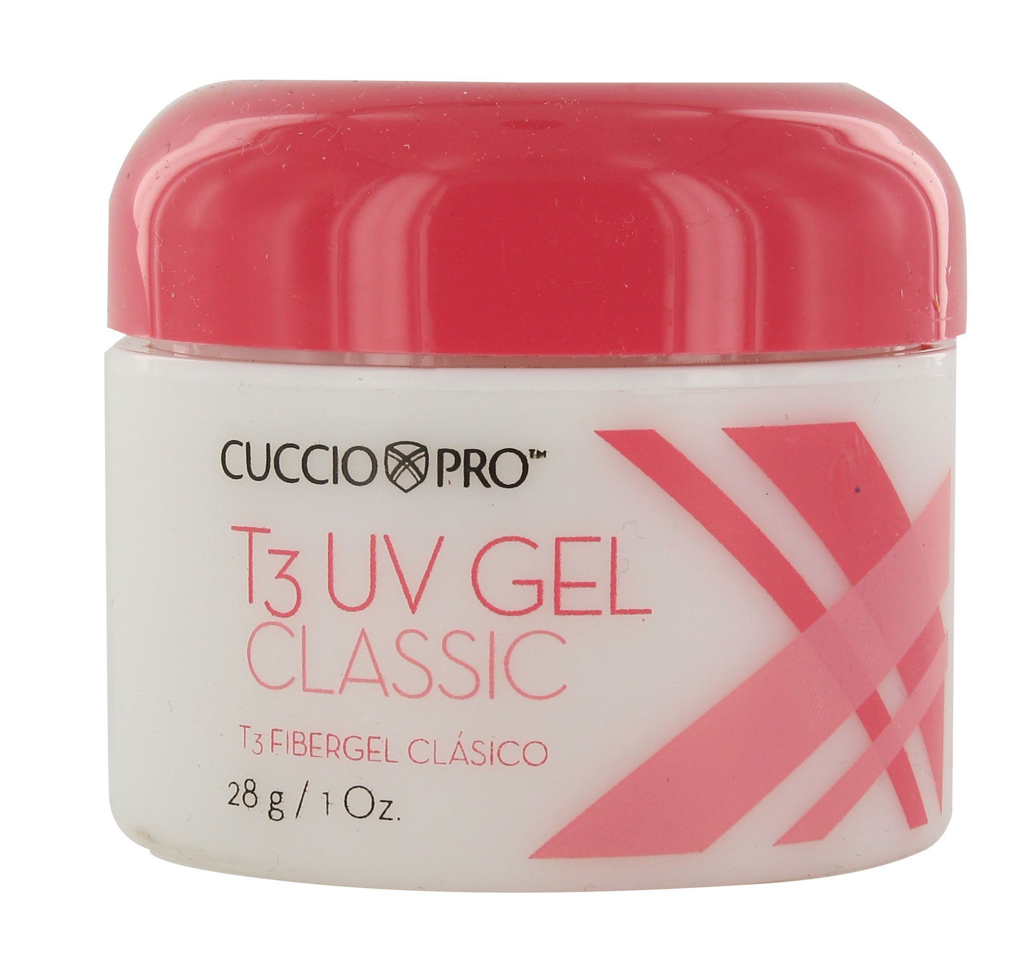 Cuccio Pro T3 UV Gel Classic - Easy Application - Strength And Durability - High Shine And Odor Free - Maintains Natural Nail Thickness - Optimal For Short Nail Beds - Clear - 1 Oz Nail Gel