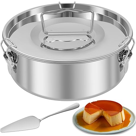 Deluxe Flan Mold with Lid