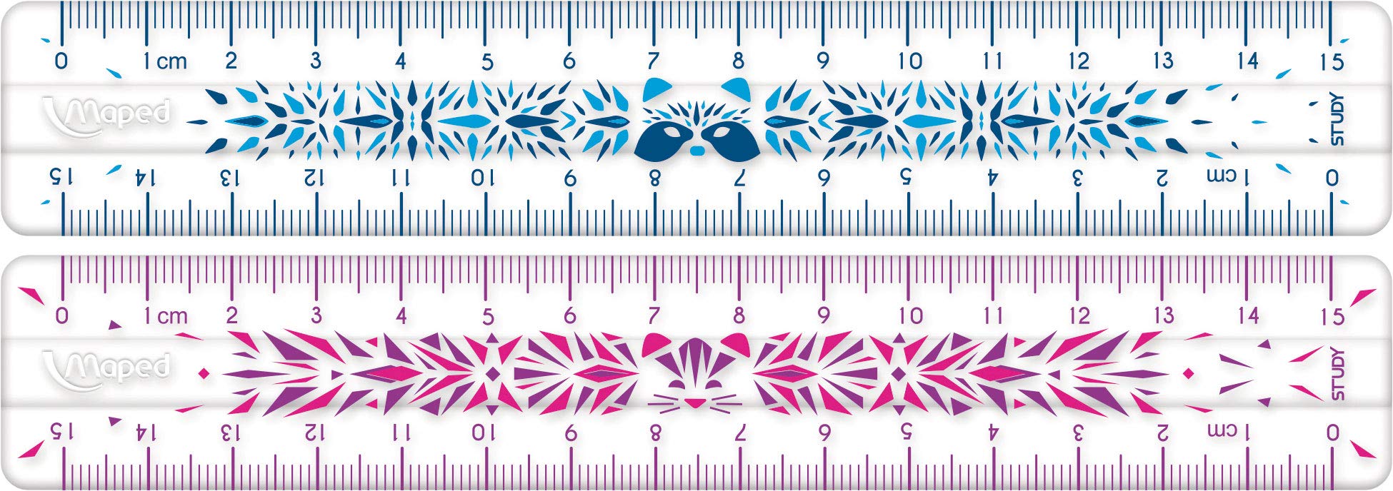 Maped 245301 - stossfestes Lineal STUDY FANCY 15 cm