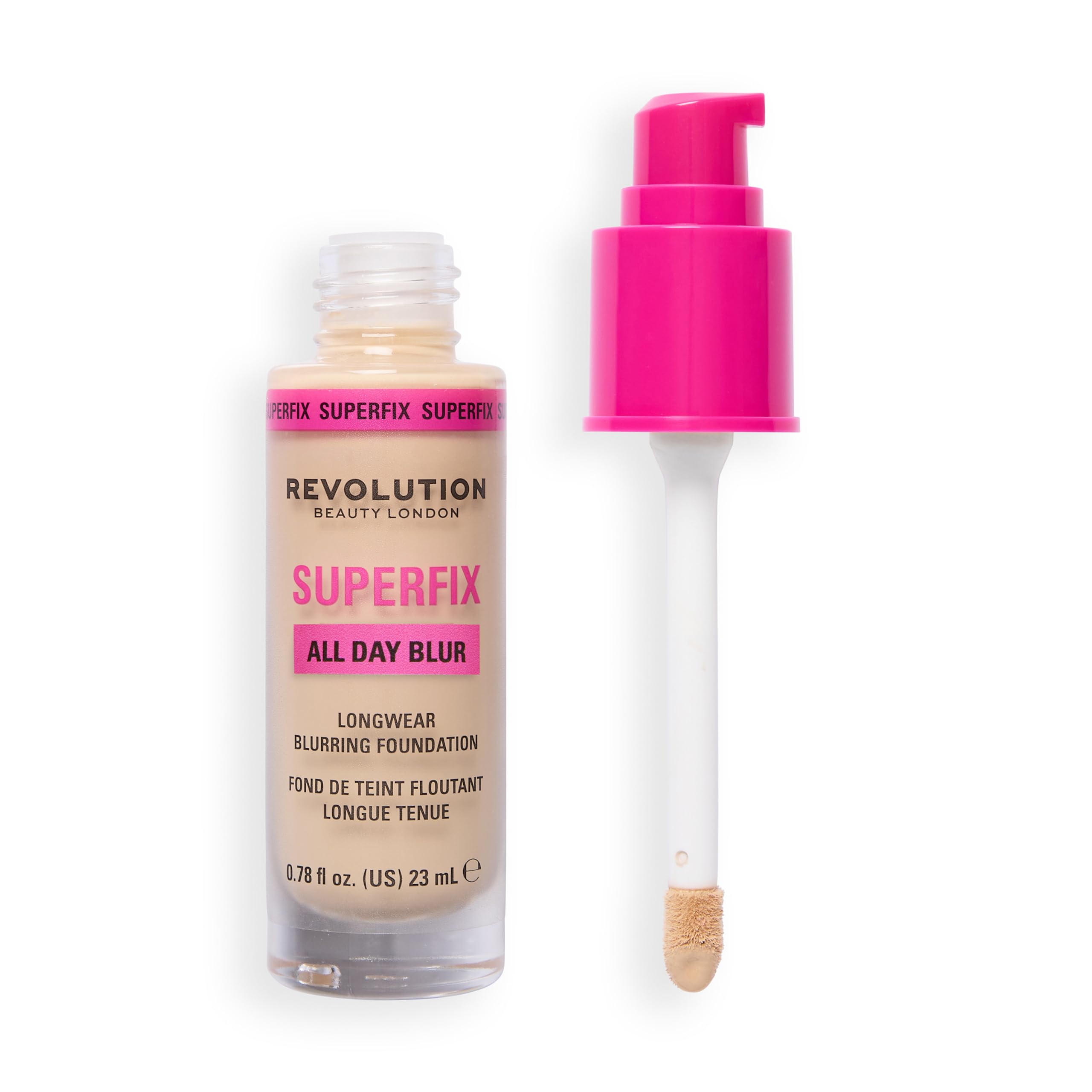 Revolution Superfix Blur Longwear Foundation, F1N, 23ml