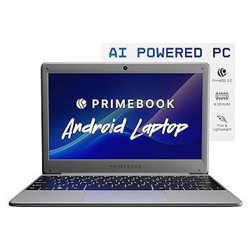 Primebook 2 Neo 2025 (New Launch) | 6GB RAM, 128GB Storage (Upgradable Upto 512GB) | MediaTek Helio G99 | Android 15 (PrimeOS3.0) | in-Built AI | 11.6” Thin & Light Laptop | Type-C, USB, MicroSD Ports - image, photos