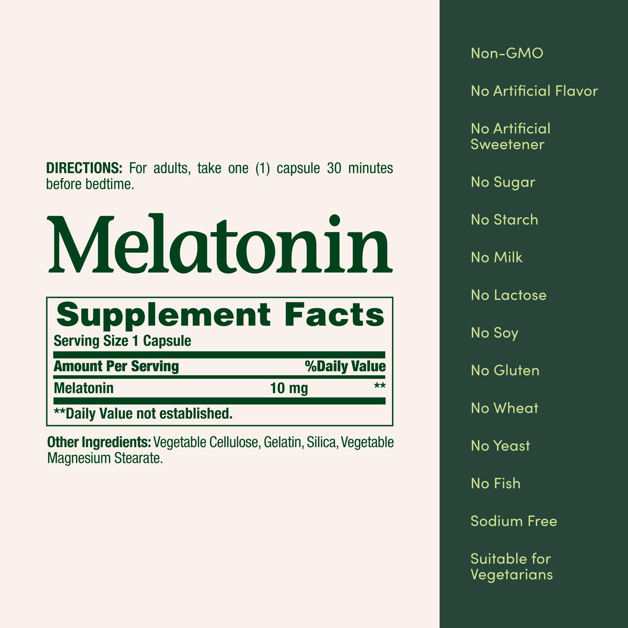 Nature's Bounty Melatonin, Promotes Relaxation and Sleep Health, 10mg, Capsules, 60 Ct (2 Pack)
