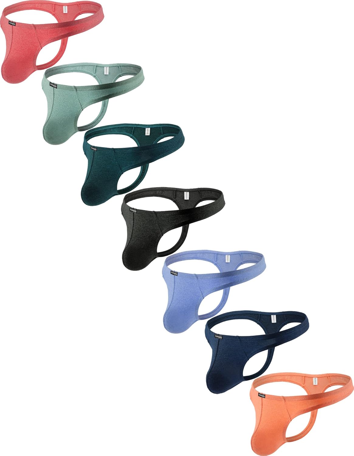 Men's Breathable Modal Thong Sexy Stretch Cotton Low Rise Hipster Underwear