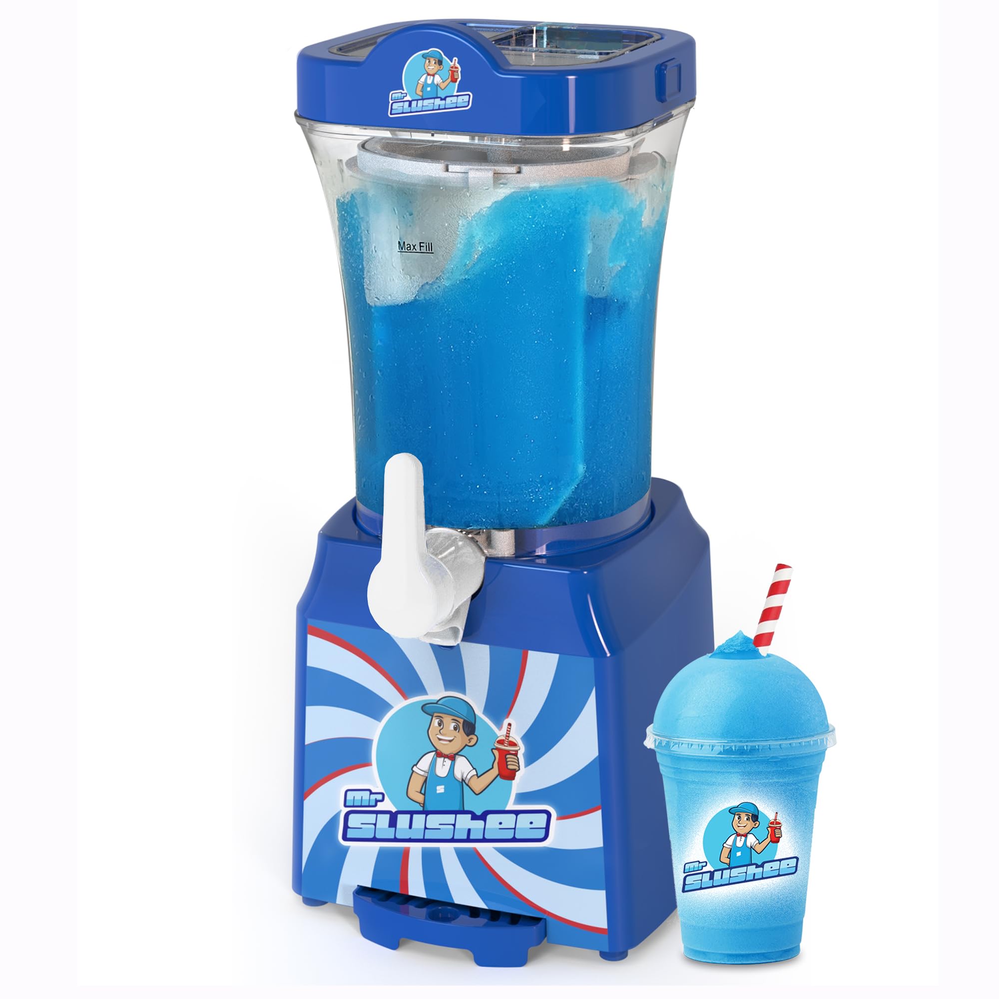 Slushie Machine for home, New and Improved Countertop Slushy Maker for Kitchen, 34 fl oz, Ice Cold Frozen Slush Drink, Slushy Cup, Turns Your Favorite Sodas into Slushies.