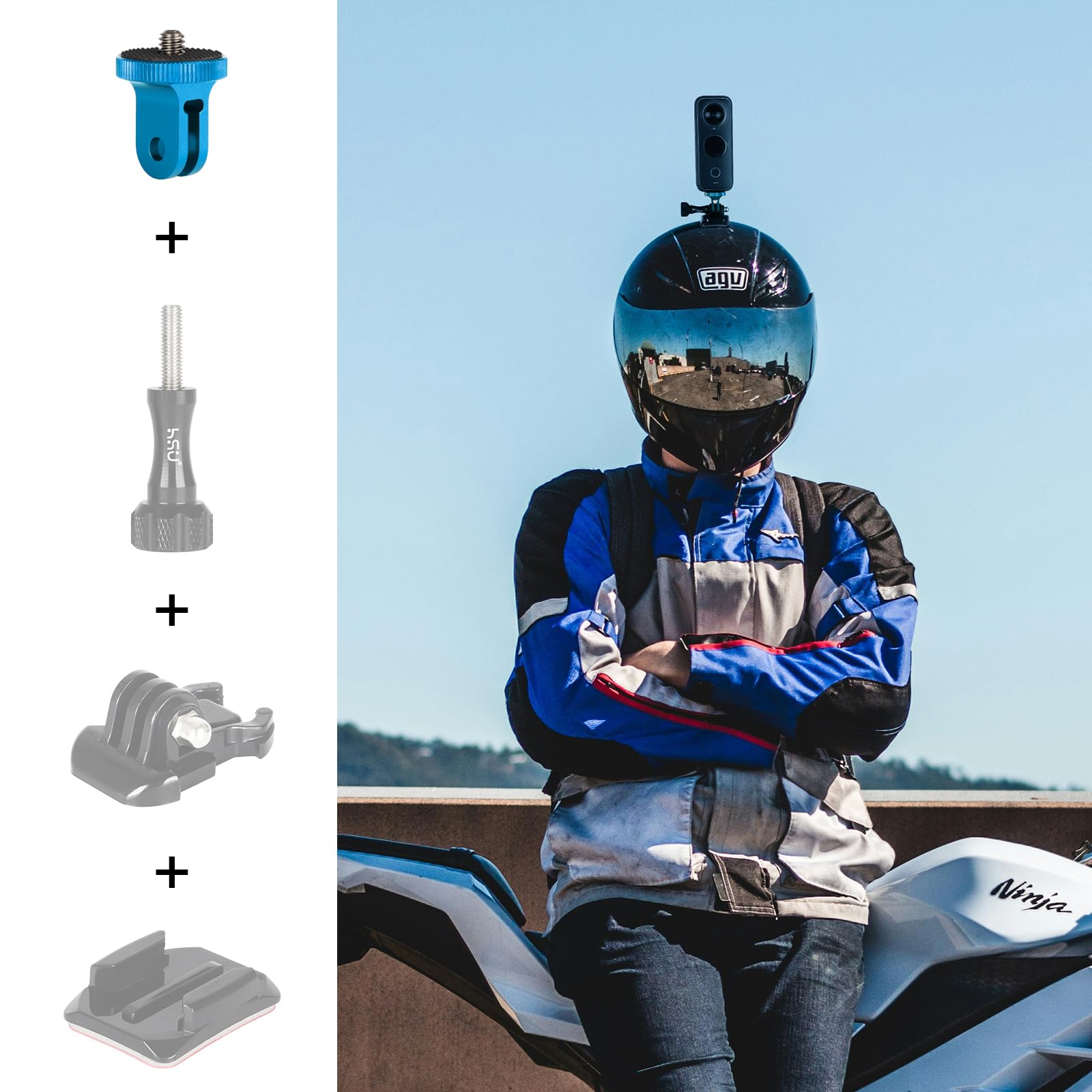 Support Insta 360 X4 Adaptateur De Montage 1/4-20 Pour Caméra D'Action
