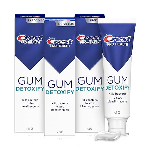 Miniatura 1 de Crest Pro-Health - Pasta de dientes desintoxicante para limpieza profunda, 4.8 onzas, paquete de 3  Pasta dental antibacteriana antibacteriana,