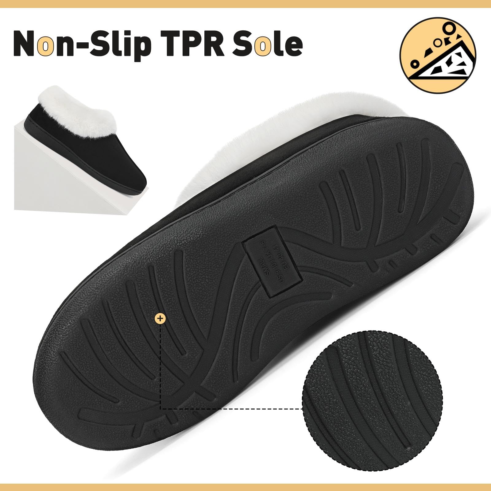 Mishansha Pantofole Inverno Calde in Memory Foam Ciabatte da Casa Comode Antiscivolo, Unisex-Adulto