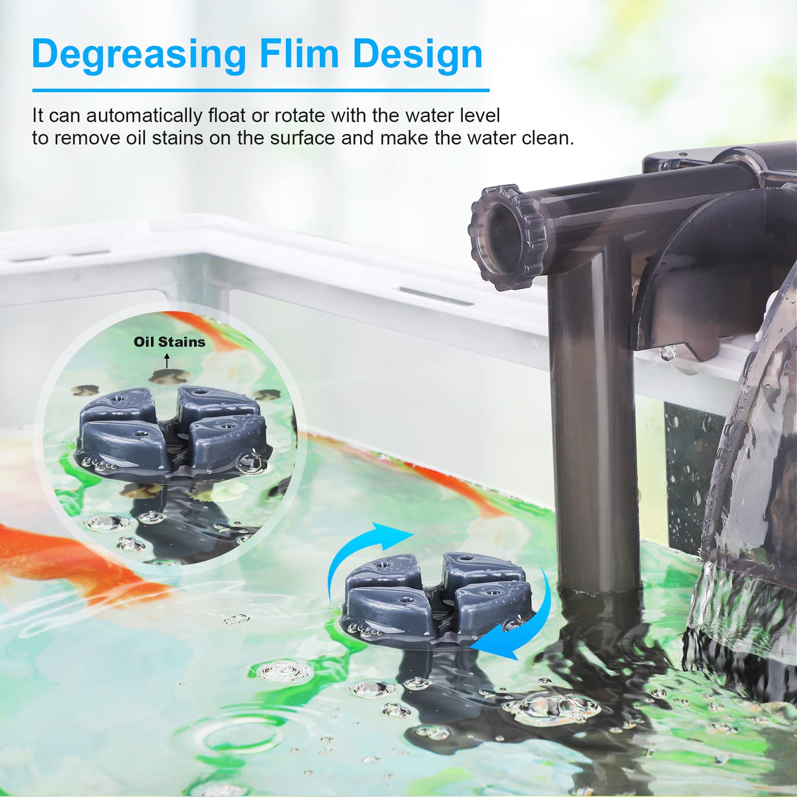 Buy AKKEE Fish Tank Filter, External Filter, 10W 750L/H Waterfall Hang