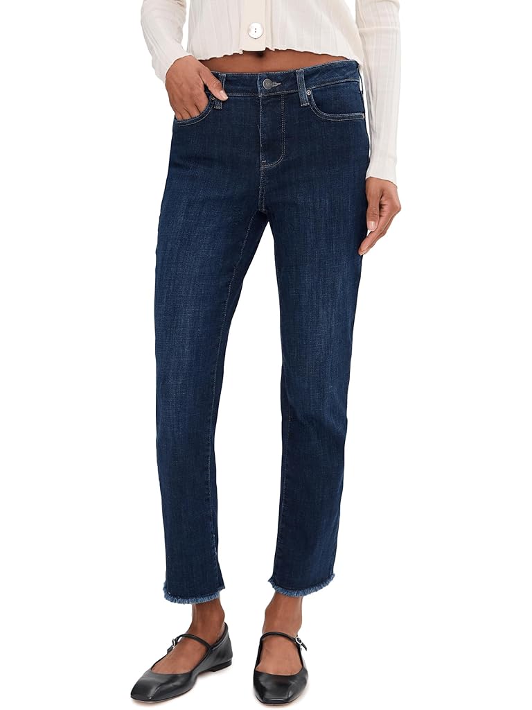 Blue NYDJ Sheri Fray Hem Ankle Jeans