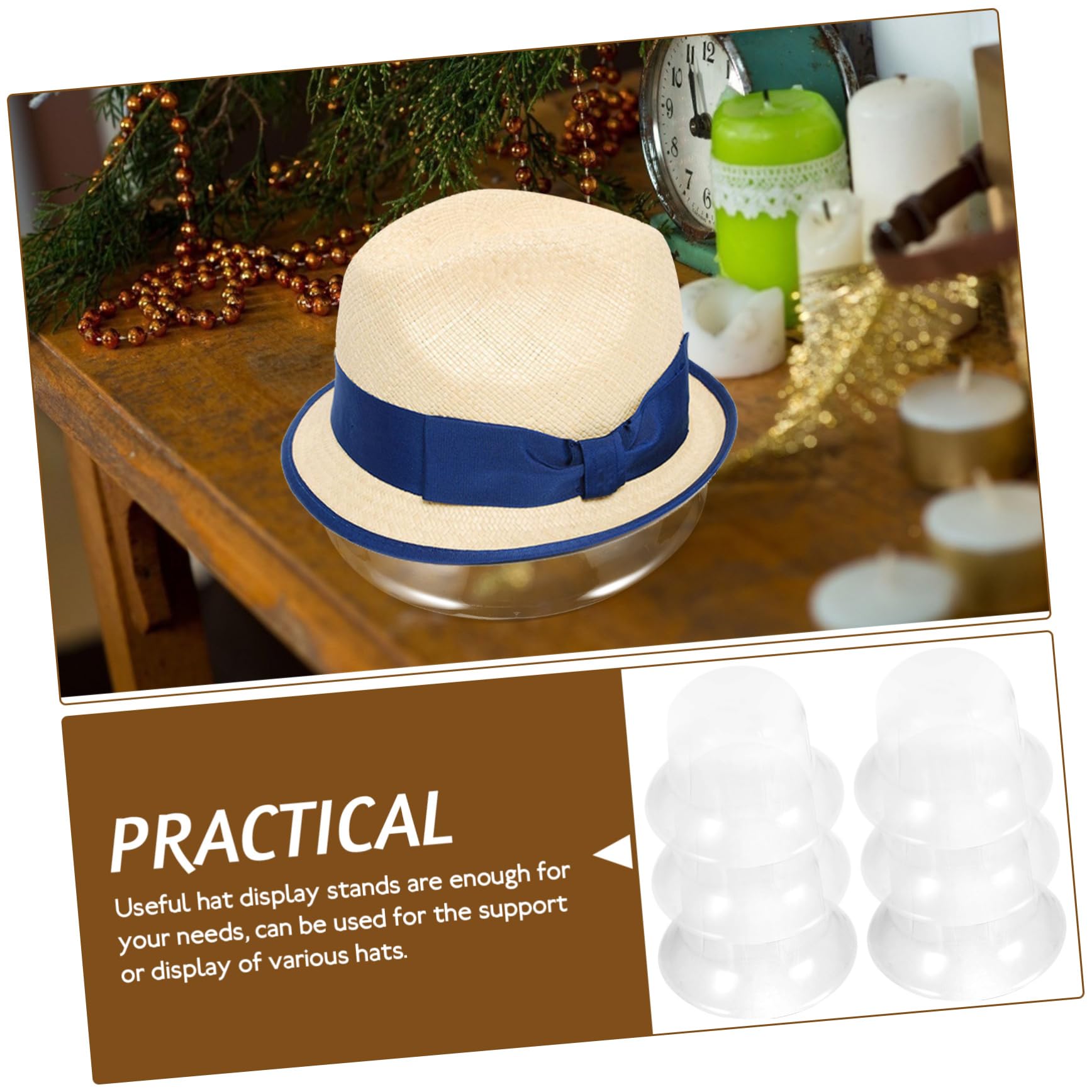 Práctico Soporte Para Sombreros 10 Piezas Soporte Para Gorras Estante Para Sombreros Soportes Para Exhibición Y Almacenamiento
