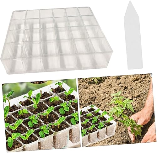 Miniatura 9 de NOLITOY 5pcs Transparent Planting Pot Succulants Vegetable Planting Tray Garden Growing Trays Hydroponic Plants Plant Germination Plate Plant