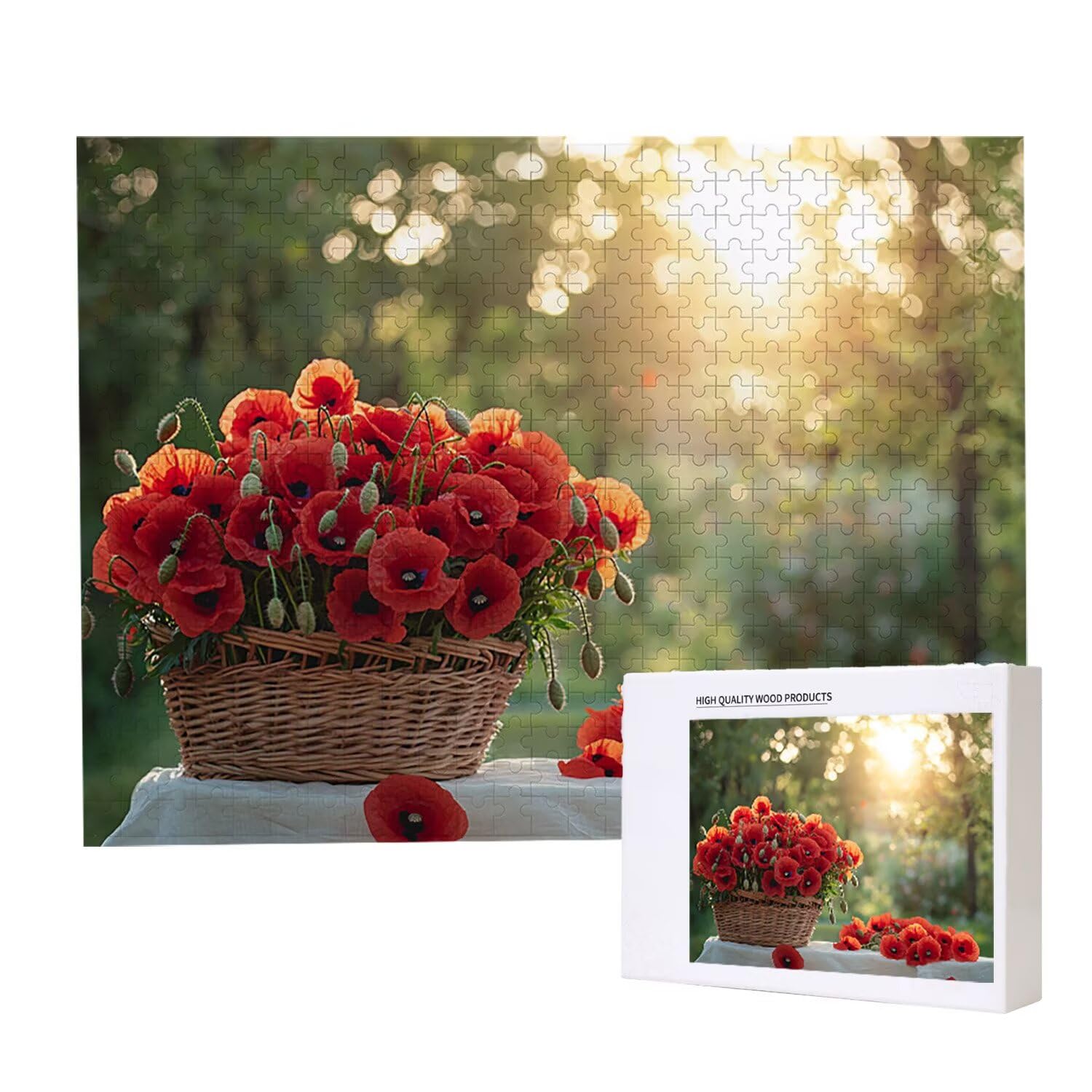 Puzzle 156 x 105 cm, 5000 sztuk puzzli dla dorosłych, prezent rocznicowy, prezent świąteczny, dekoracja domu, zapobieganie degeneracji mózgu u osób starszych (kosz na kwiaty Yumei) w939