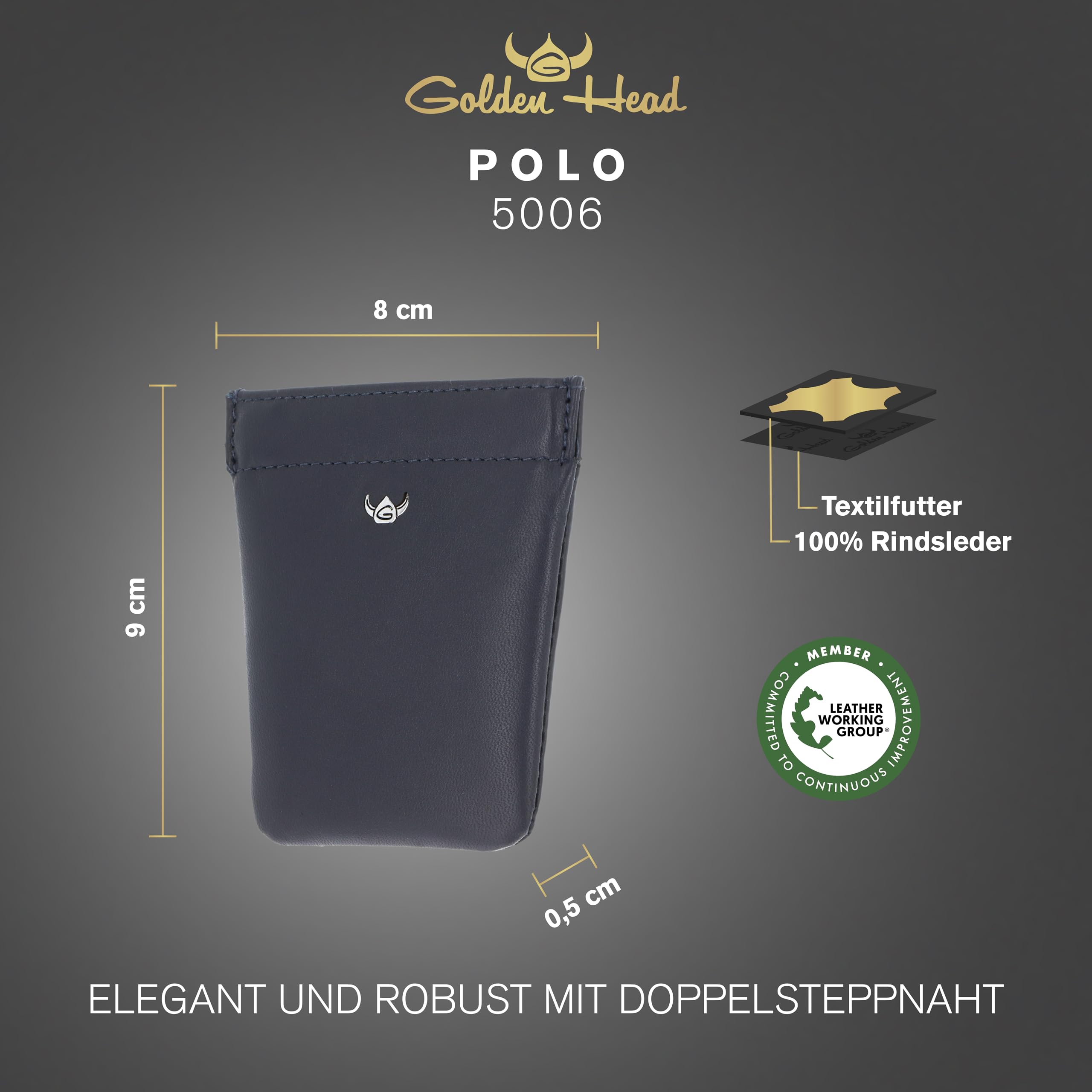 Golden Head Polo Key Case