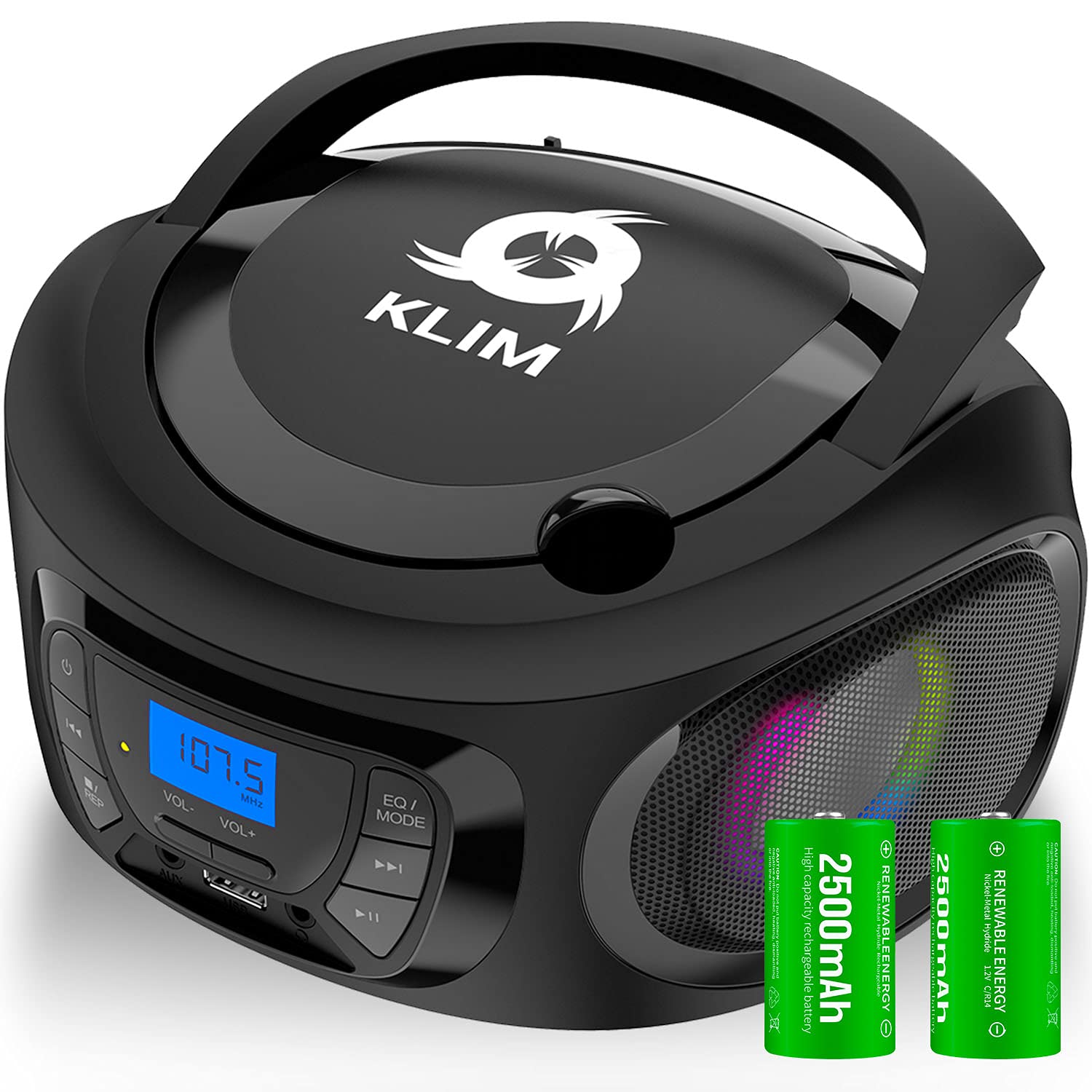 Buy KLIM Boombox Portable Audio System. FM Radio, CD Player, Bluetooth