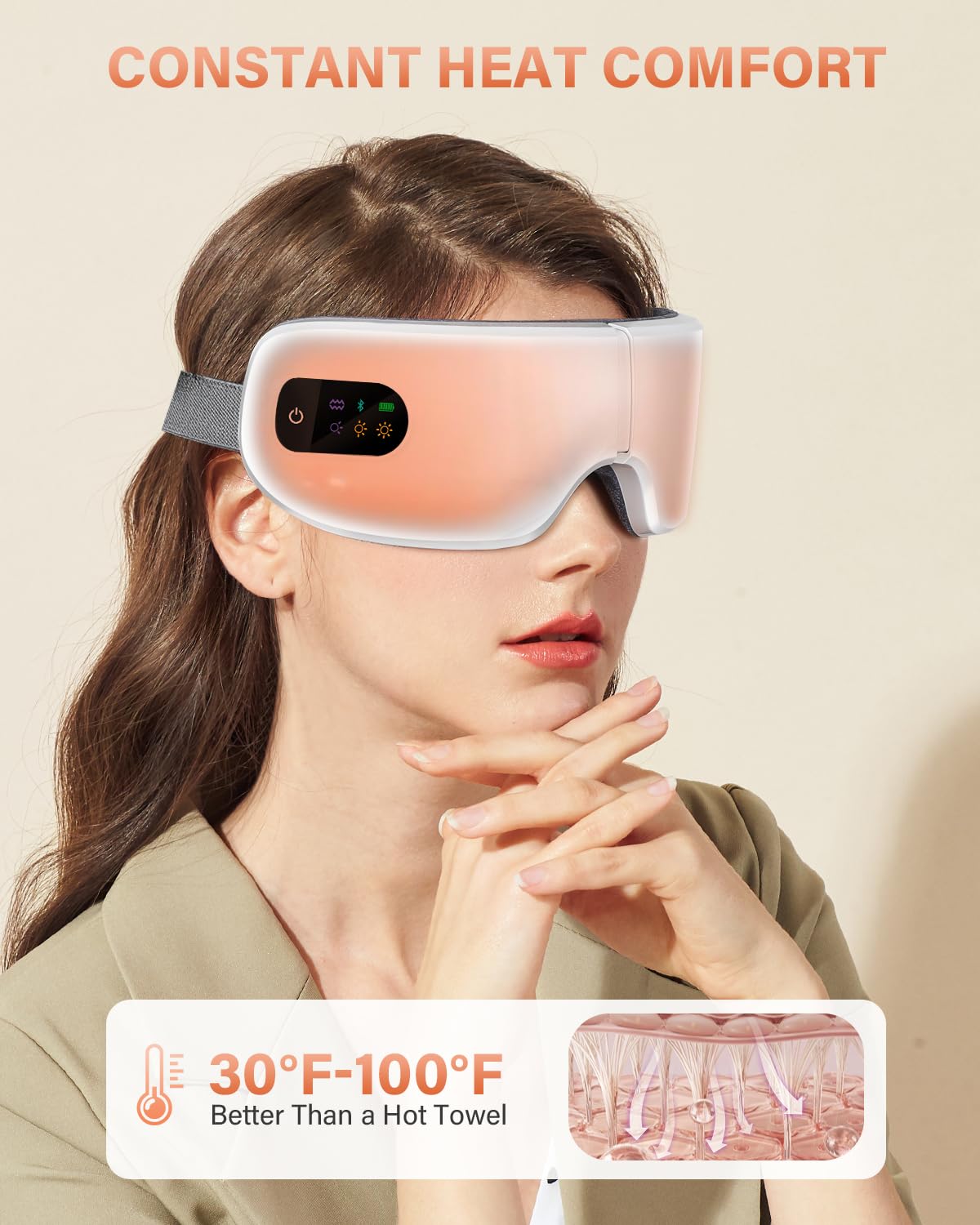 Amazon.com: ZZR SEVEN Eye Massager with Heat, 7 Heating and