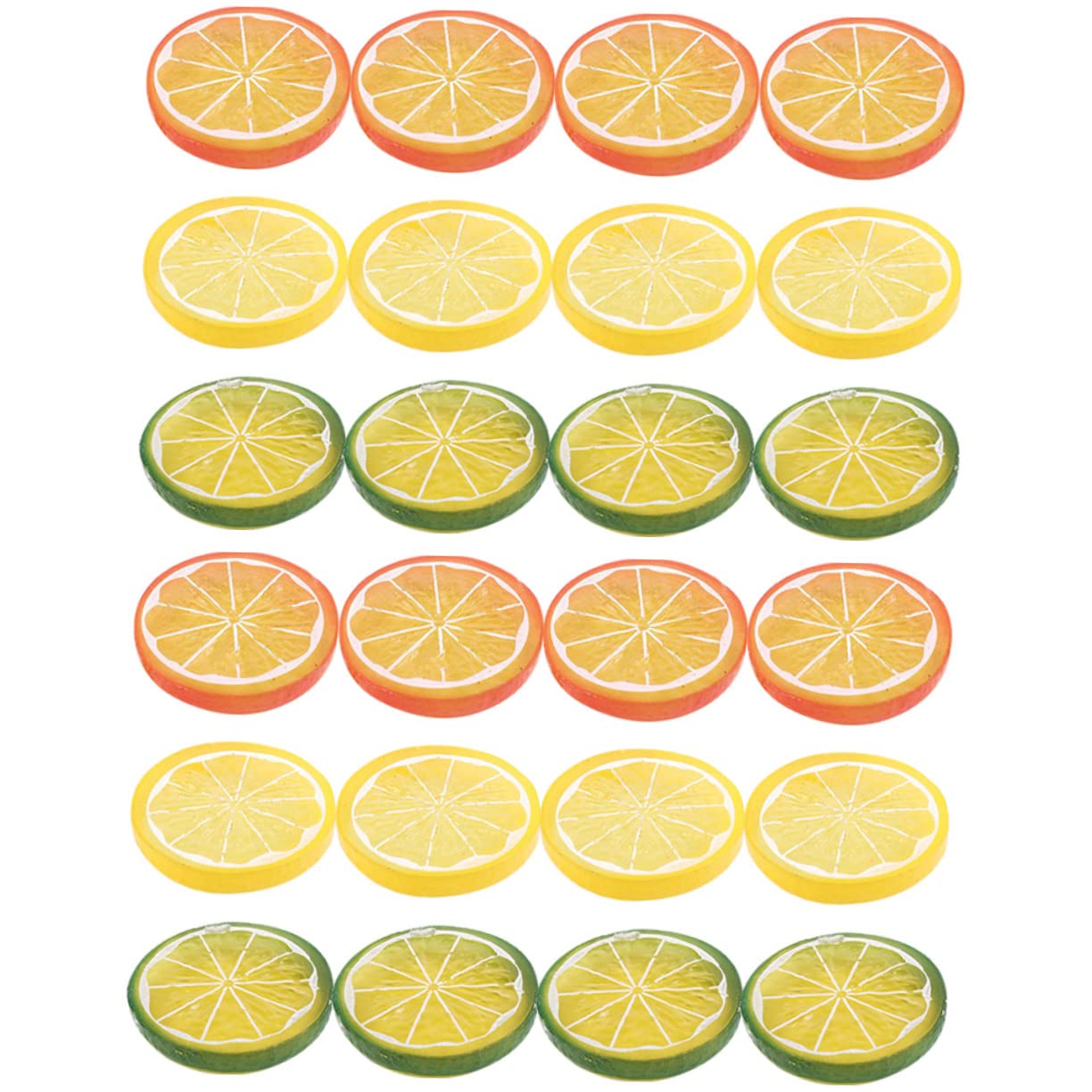 Alipis 96stücke Realistische Künstliche Zitronenscheiben Dekorative Fruchtmodelle Für Küche Partys Und Fotografie Lifelike Fake Slices Für Hochzeiten Und Wohnraumgestaltung