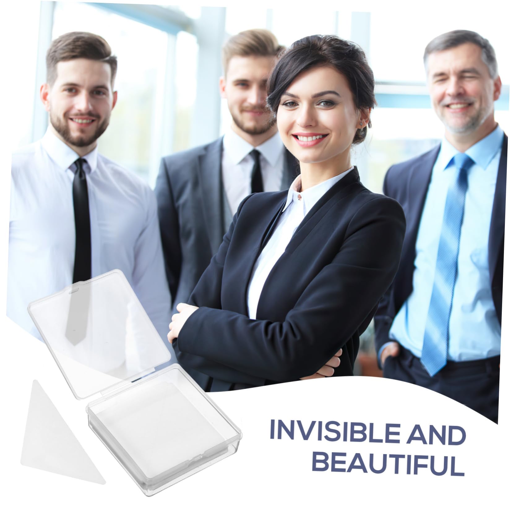 SHERCHPRY 300piezas Pegatinas Adhesivas Para Cuello De Camisa Soporte Transparente Para Camisas Estabilizadores De Cuello Varillas De Pvc Para Hombres y Mujeres