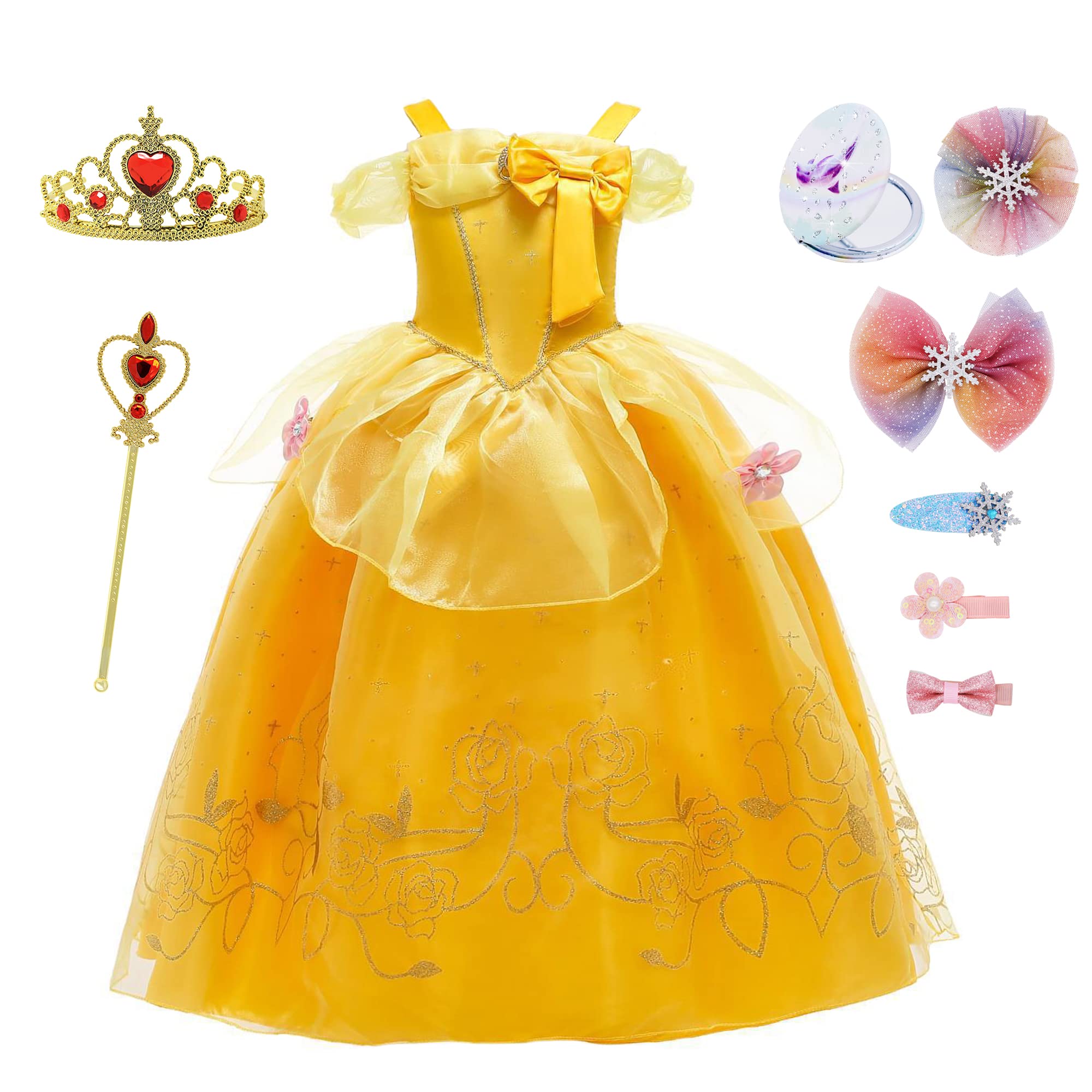 Disney Store costume ufficiale per bambini Belle, La Bella e La Bestia, 1 pz, vestito da