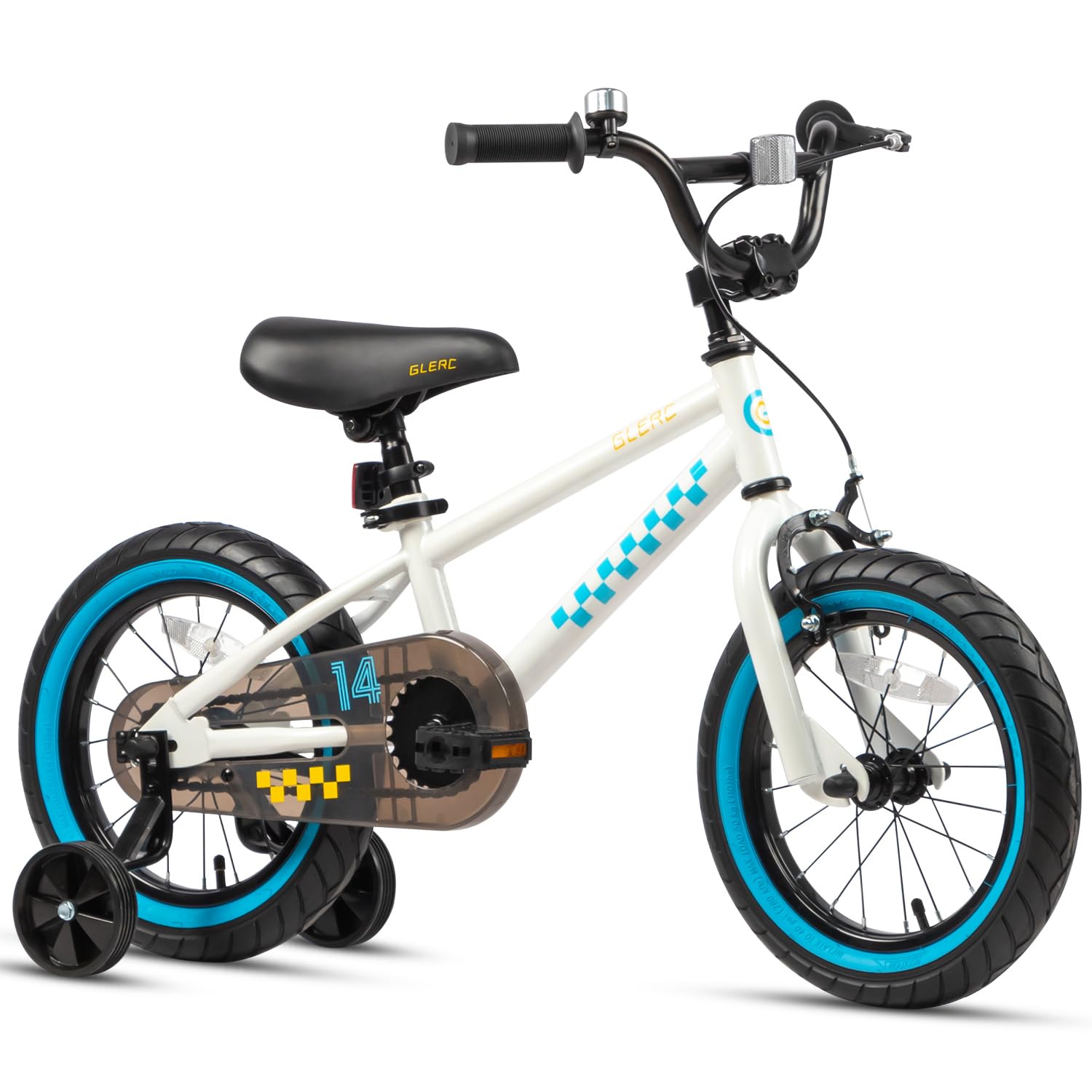 Glerc NuNu 12 14 16 Inch Kids Bike BMX Style for 2-8 Years Old Boys Girls, Toddler Bicycles with Training Wheels & Coaster Brake, Multiple ColorsRecycled Claim Standard Blended