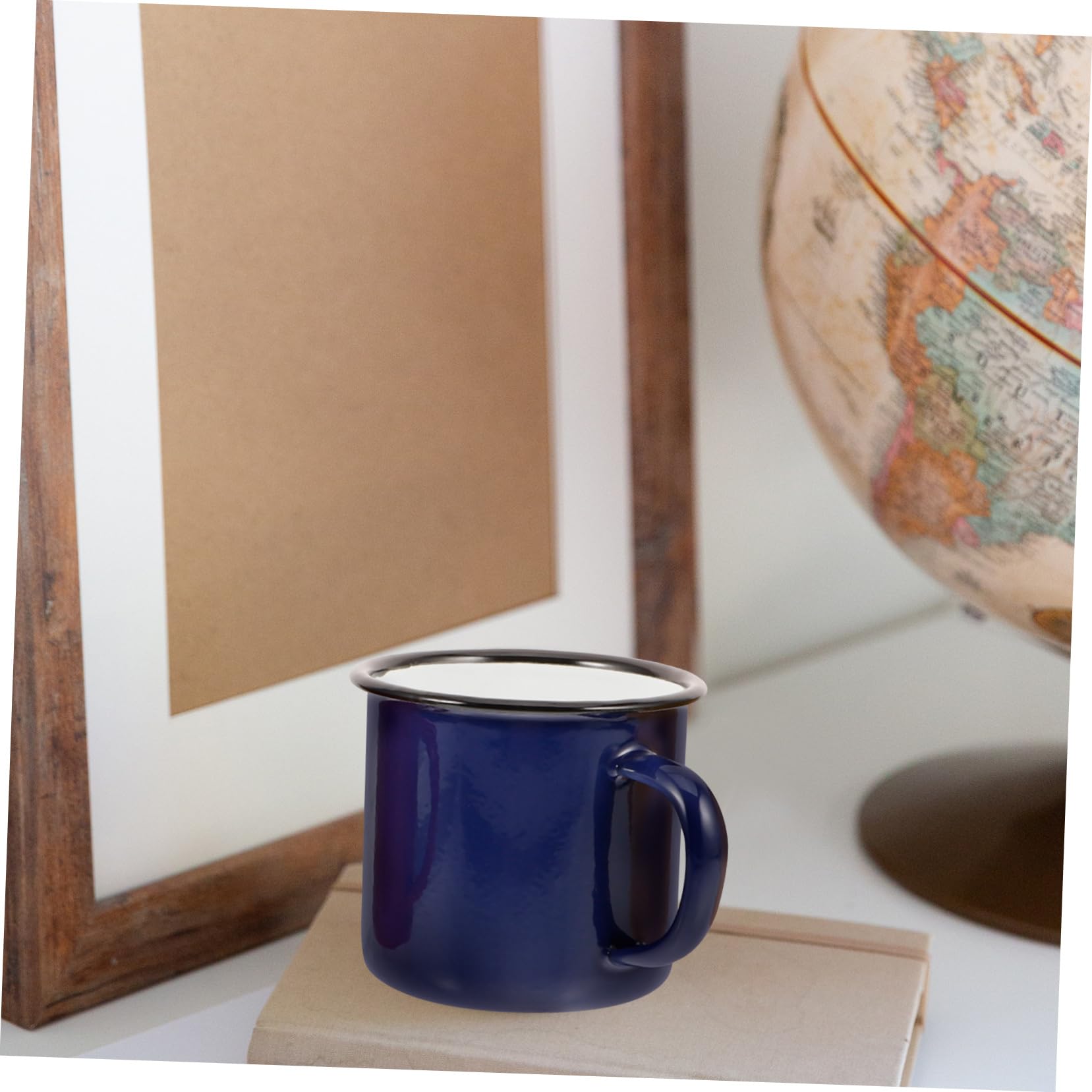 4stücke Teiliges Retro Emaille Trinkbecher Handliche Camping Für Kaffee Tee Milch Für Outdoor-aktivitäten Und Frühstück Zu Hause