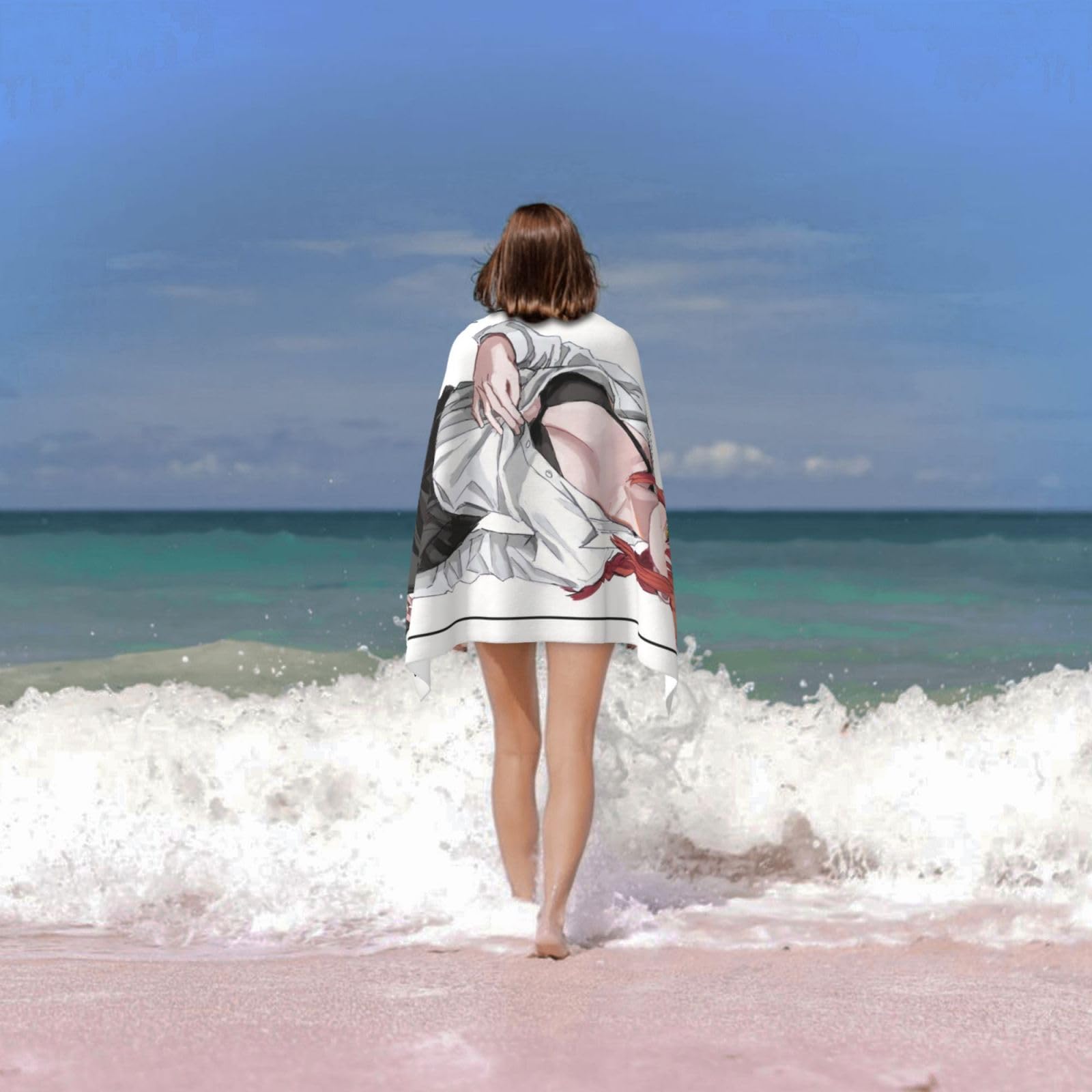 チェンソーマン レゼ　プレミアムバスタオル 約60x120cm チェンソーマン マキマ タオル Amazon】チェンソーマン レゼ