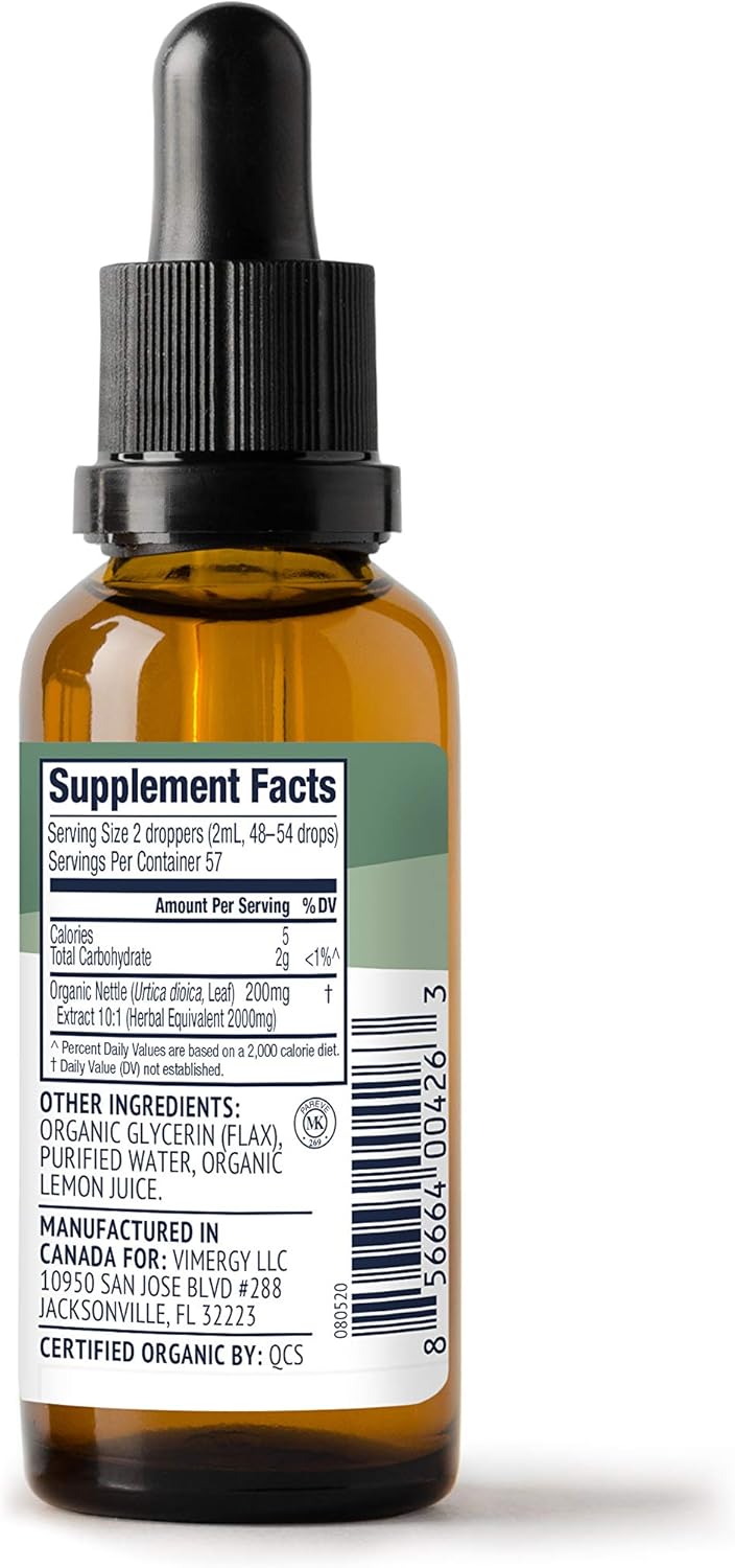 Buy Vimergy Organic Nettle Leaf Extract, 57 Servings Potent 101