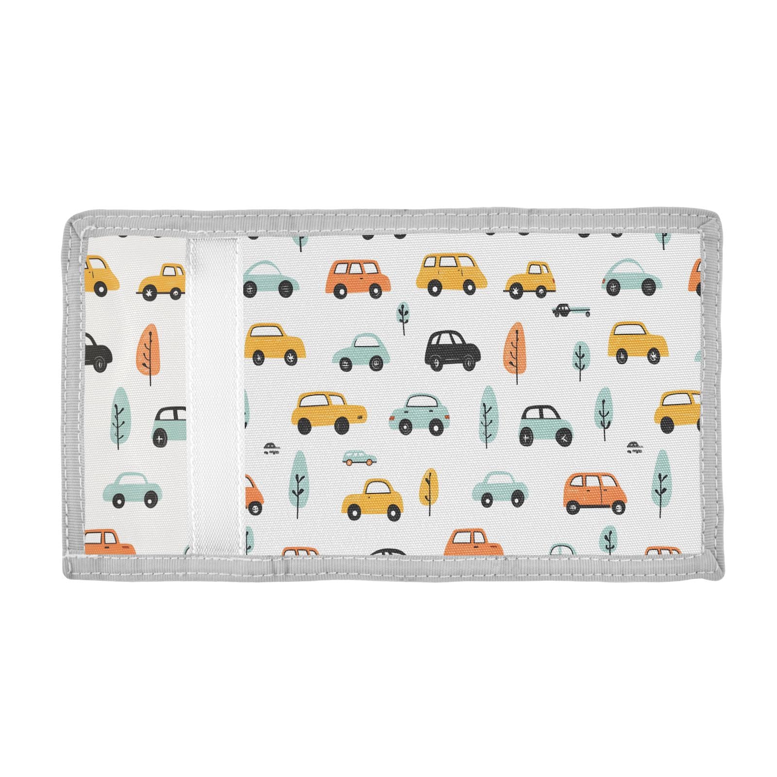 ALAZA Kids Wallets for Boys Girls Toddler Trifold Wallet Children Small Cars Tree with Zipper Coin Pocket