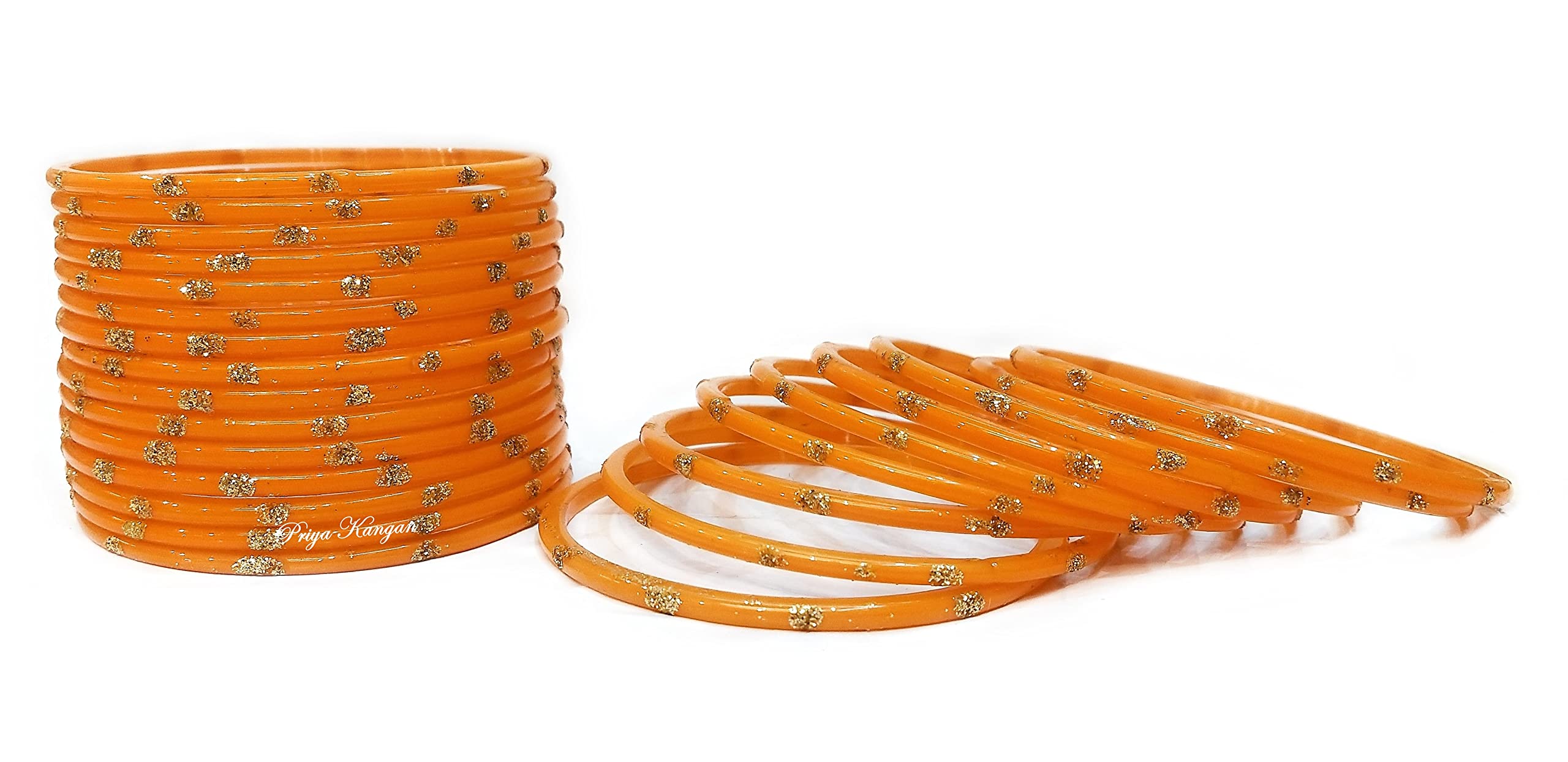 Pulseras exóticas de cristal tradicionales indias con patrón de puntos Zari para todas las ocasiones (paquete de 48 brazaletes)