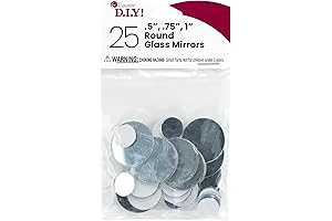Cousin DIY Tiny Round Mirrors, 25 Piece