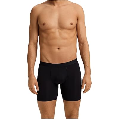 Hanro Micro Touch Long Leg Boxer Brief black