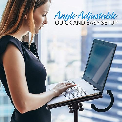 Miniatura 5 de Pyle Pyle PLPTS4X2 - Soporte de trípode para proyector de laptop, 2 piezas, para computadora, libro, equipo de DJ, altura ajustable de hasta 52