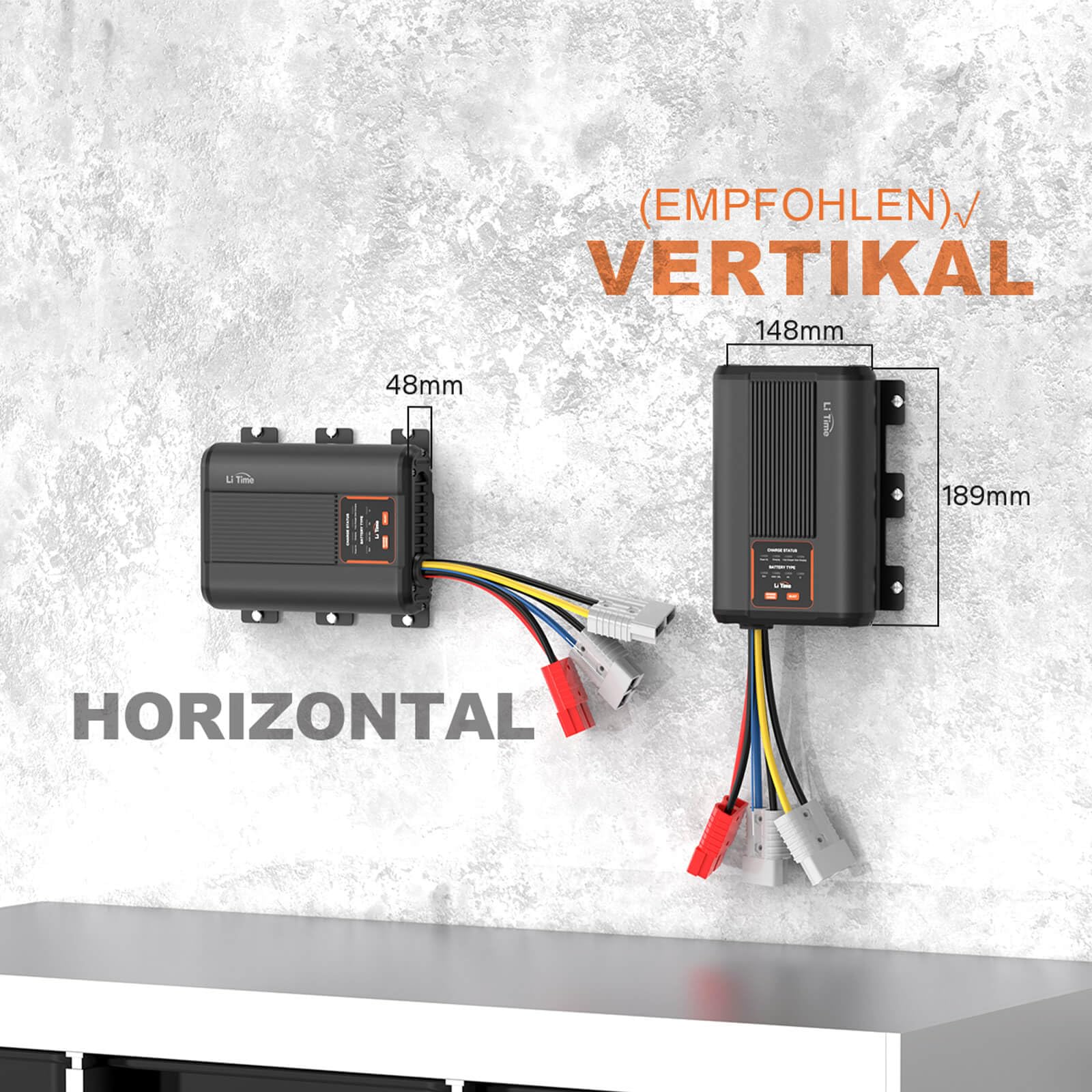 LiTime 12V 40A DC-DC Batterieladegerät MPPT Smart Ladegerät LiFePO4 Lithium-Batterien Schnellladung