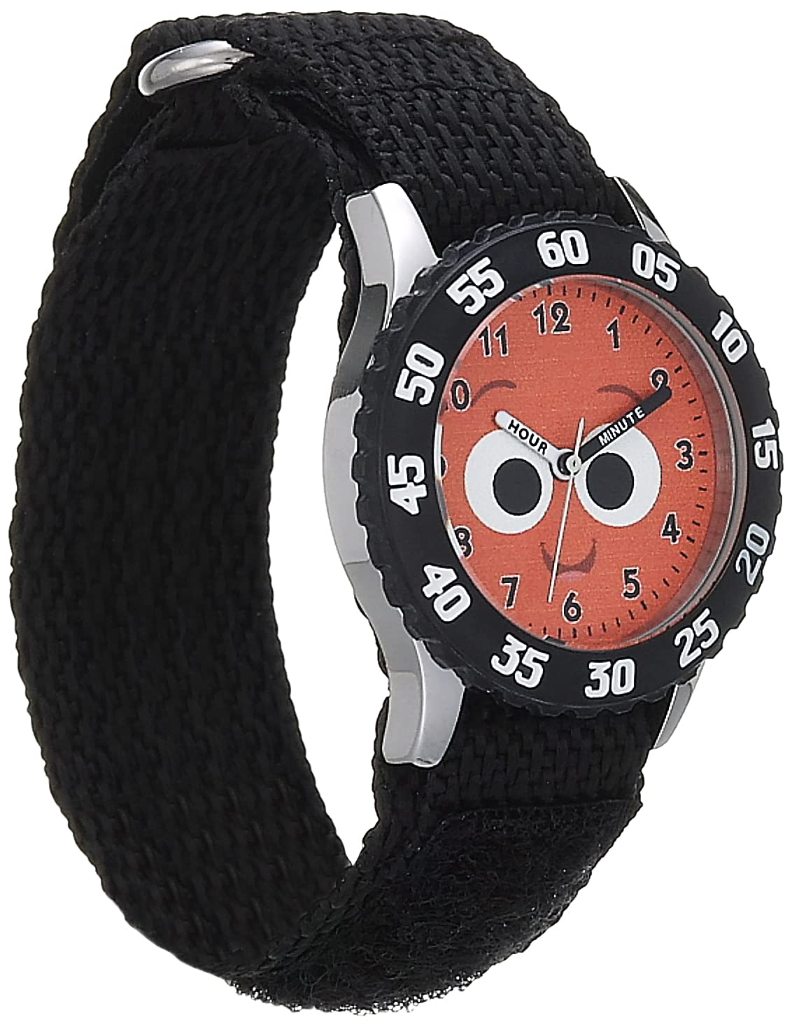 Disney Finding Nemo - Orologio analogico al quarzo per bambini, in acciaio inox, con cinturino in nylon