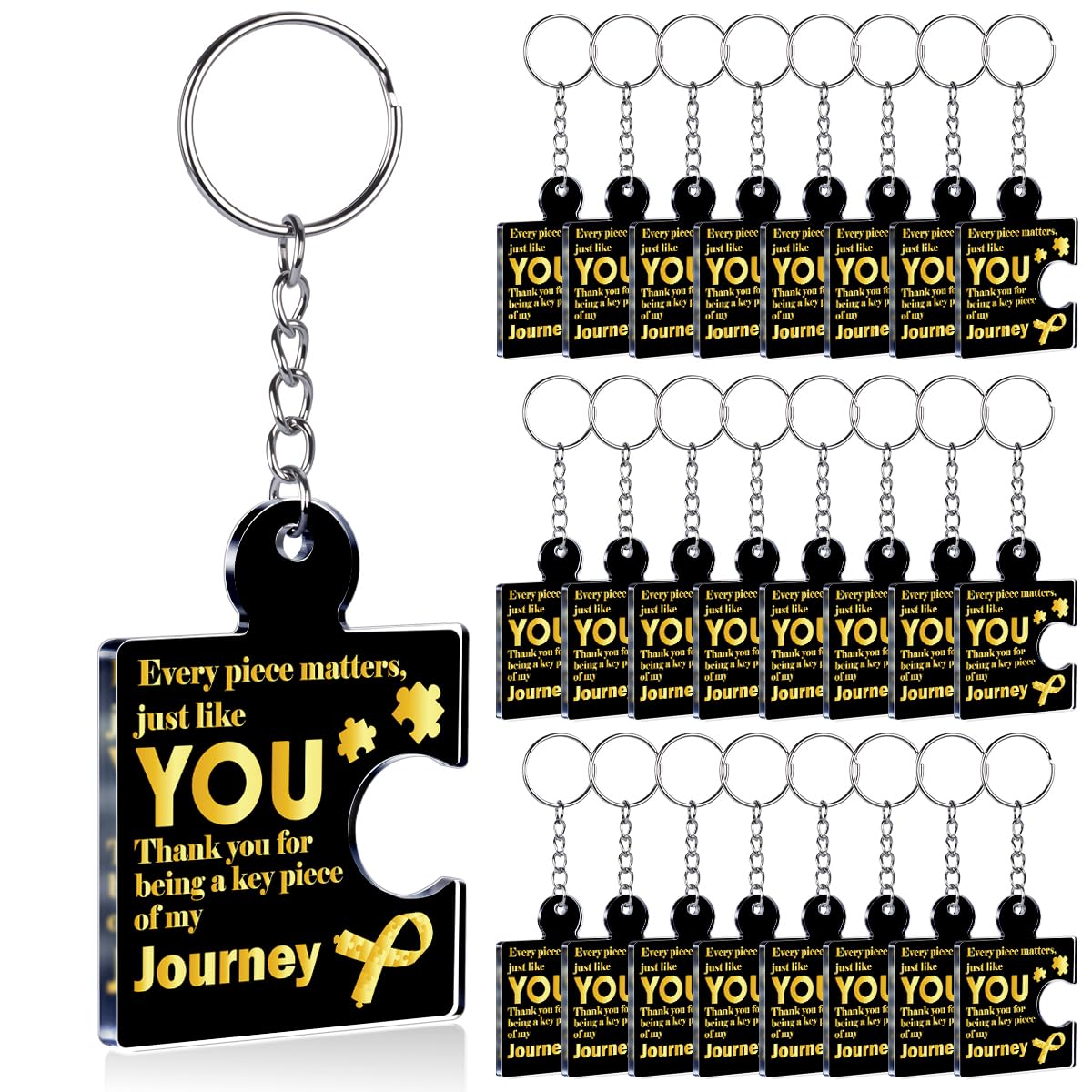 Team Appreciation Gifts Bulk Thank You Keychains for Coworkers