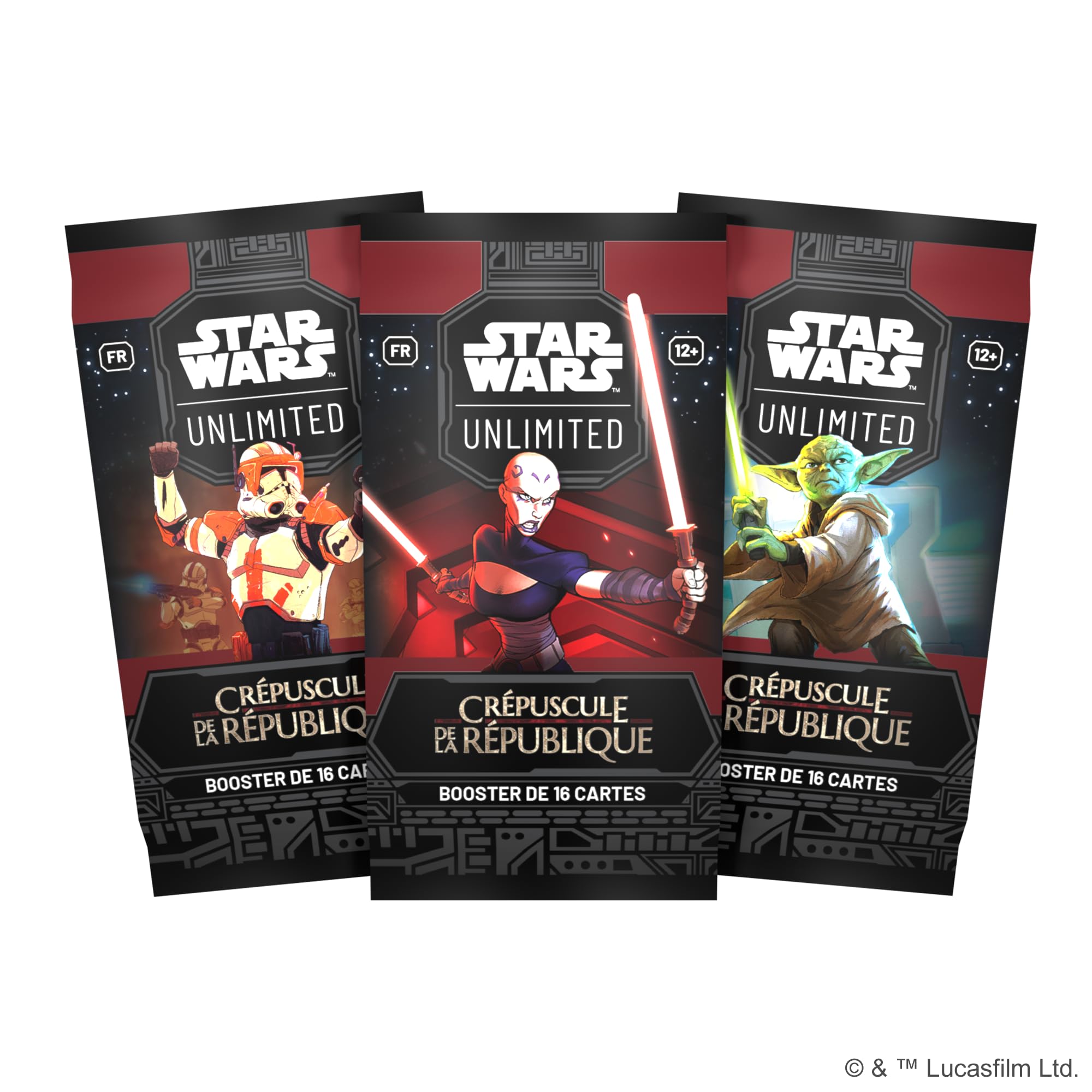 Asmodee - FFG - Star Wars: Unlimited Crepuscolo della Repubblica - Scatola da 24 Boosters - Gioco di carte collezionabili - per adulti e bambini, dai 12 anni, 2 giocatori - Versione francese