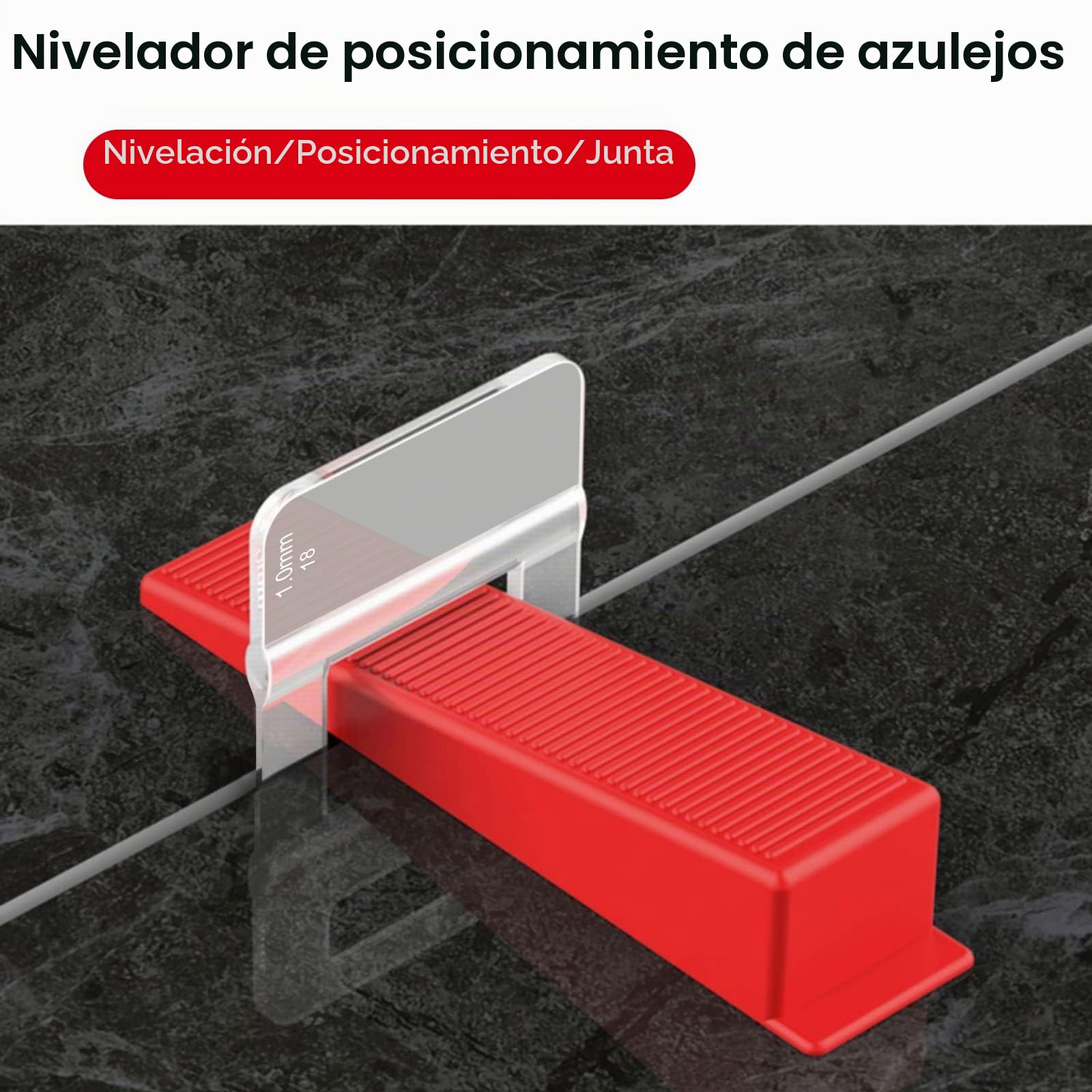 Clips Espaciadores de Nivelación 400 Piezas 3 mm Nivelador de azulejos Desechable Lengüetas de Nivelar Azulejos Para La InstalacióN de Azulejos de CeráMica