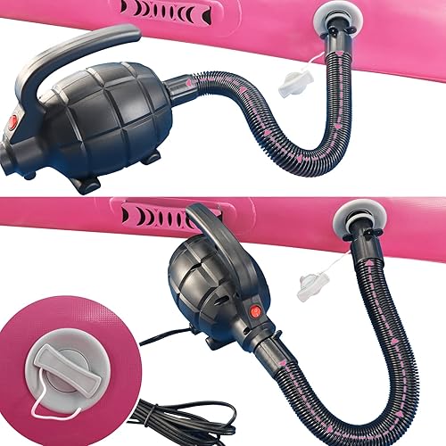 Miniatura 5 de Colchoneta inflable de gimnasia de 10131620 pies, 48 pulgadas de grosor, con bomba de aire eléctrica para uso doméstico, entrenamiento de gimnasio,